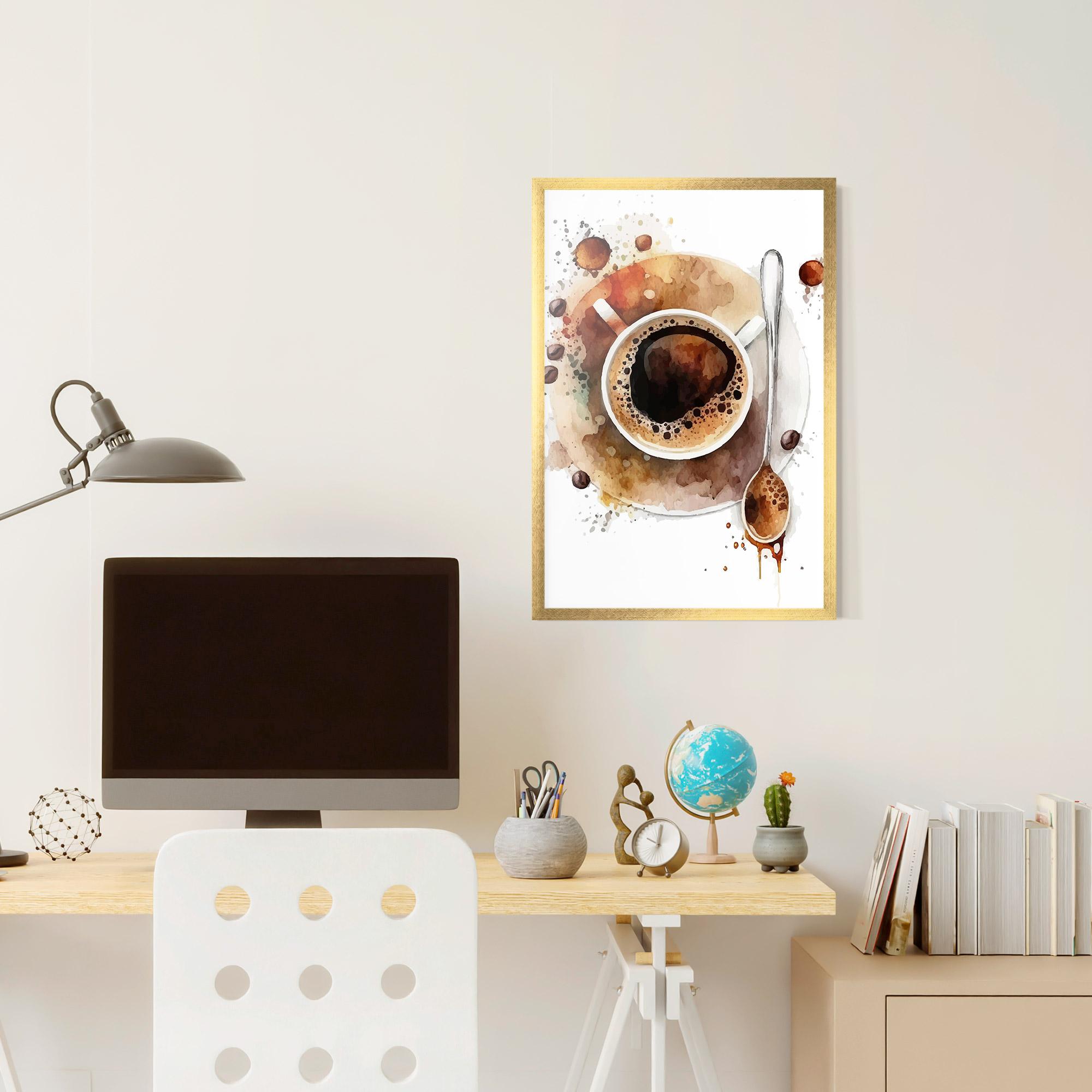 Poster Înrămat Coffee Liquid mockup 6