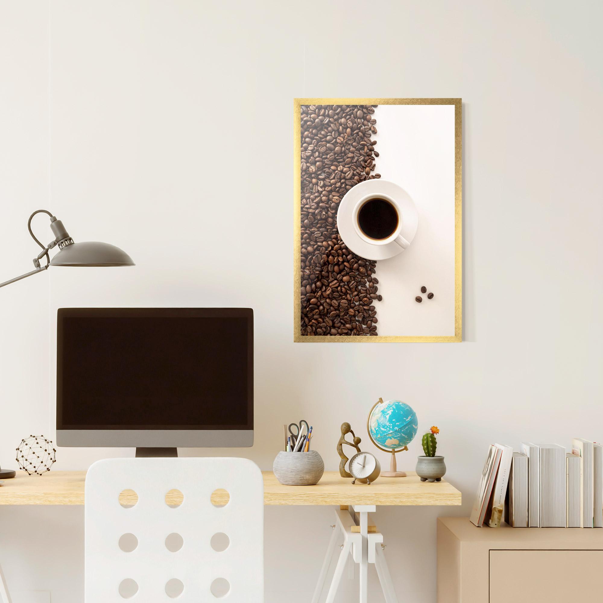 Poster Înrămat Contrasted Coffee mockup 6
