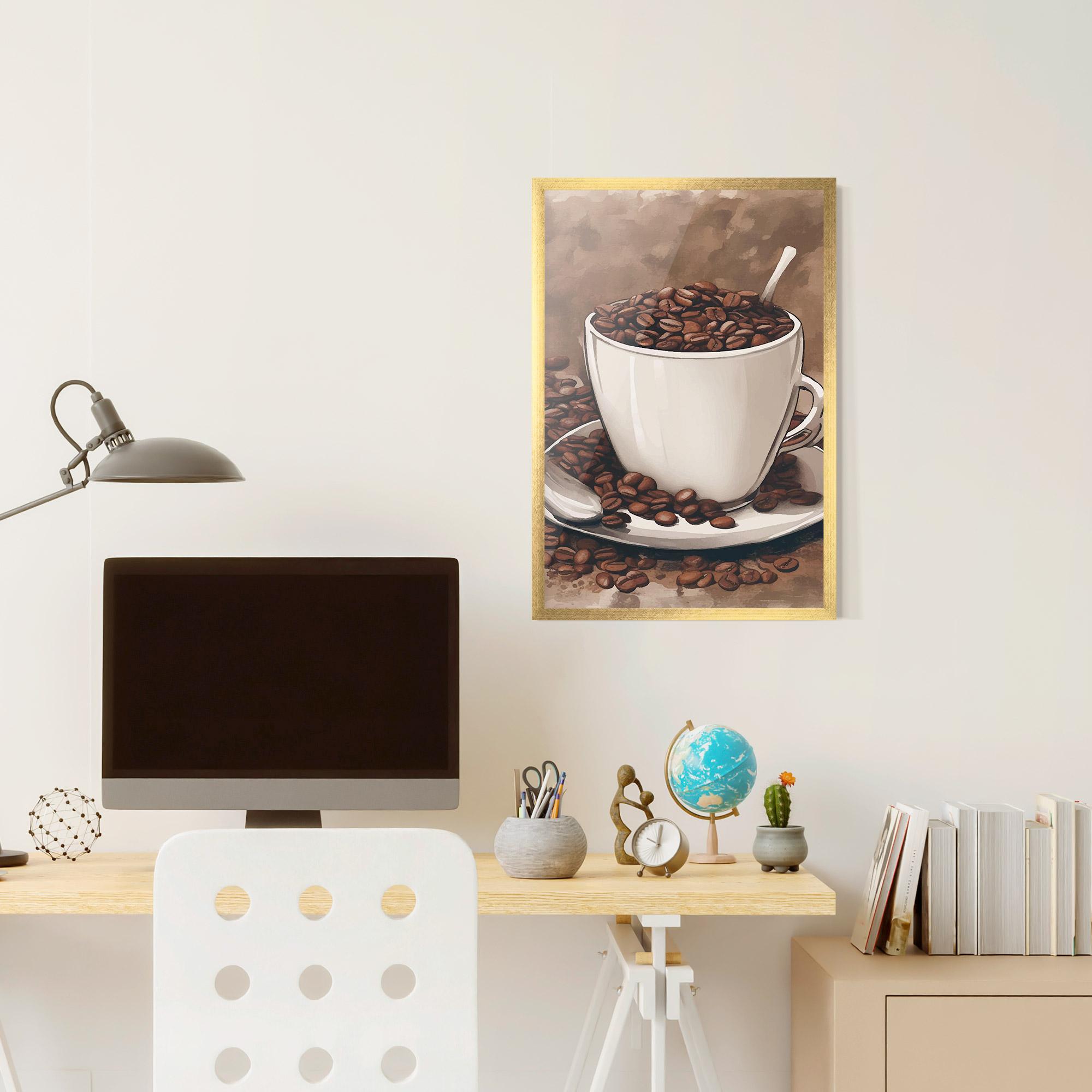Poster Înrămat Vintage Coffee mockup 6
