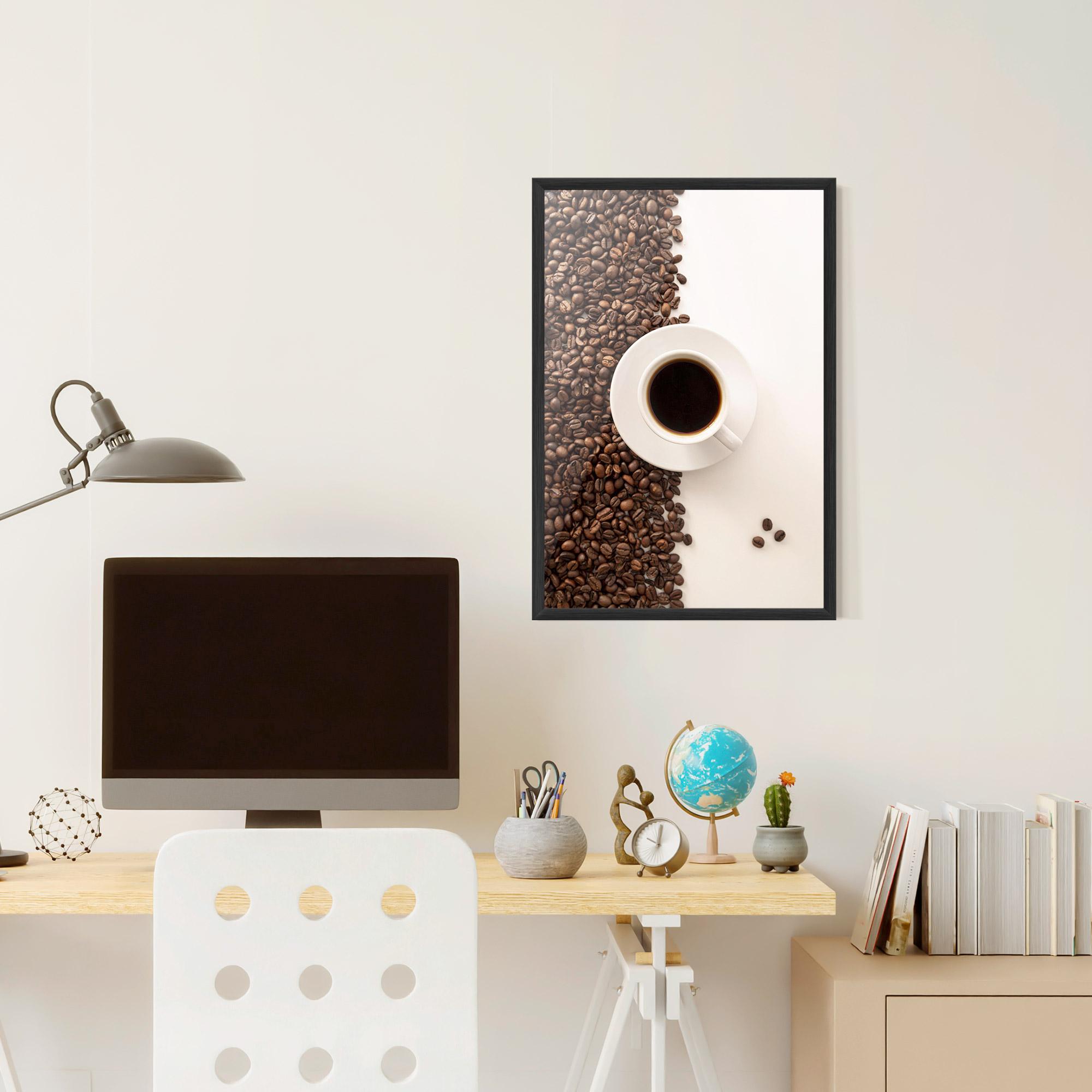 Poster Înrămat Contrasted Coffee mockup 6