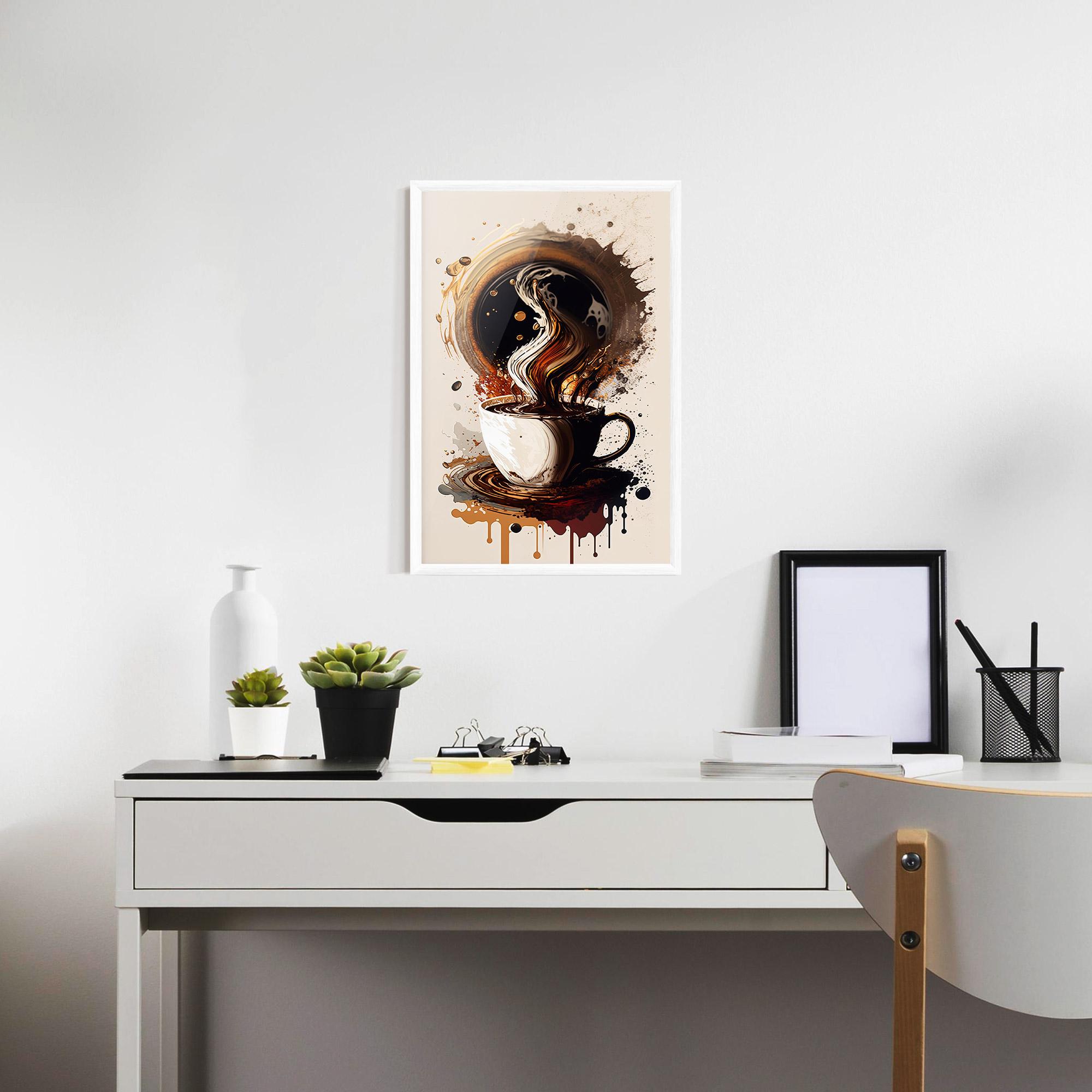Poster Înrămat Coffee Art mockup 7