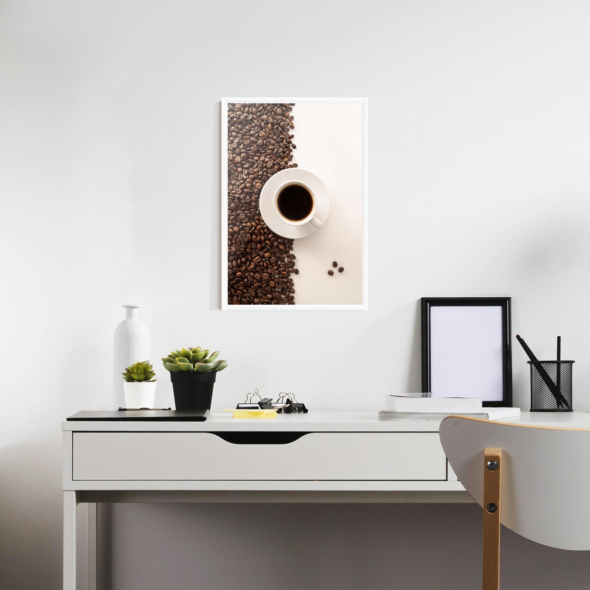 Poster Înrămat Contrasted Coffee mockup 7