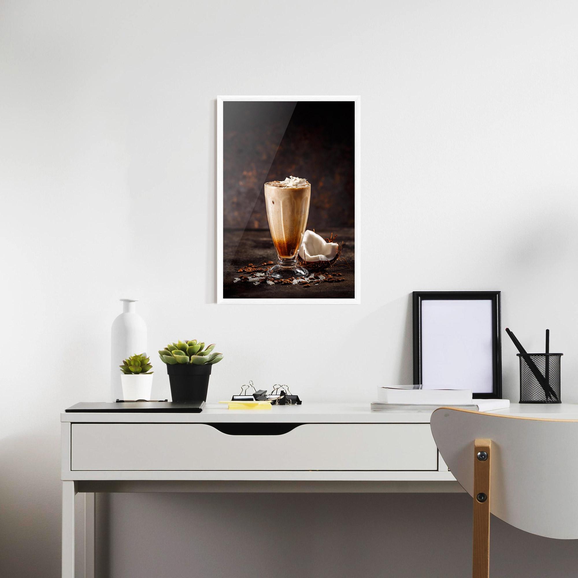 Poster Înrămat Tasty Coconut Coffee mockup 7