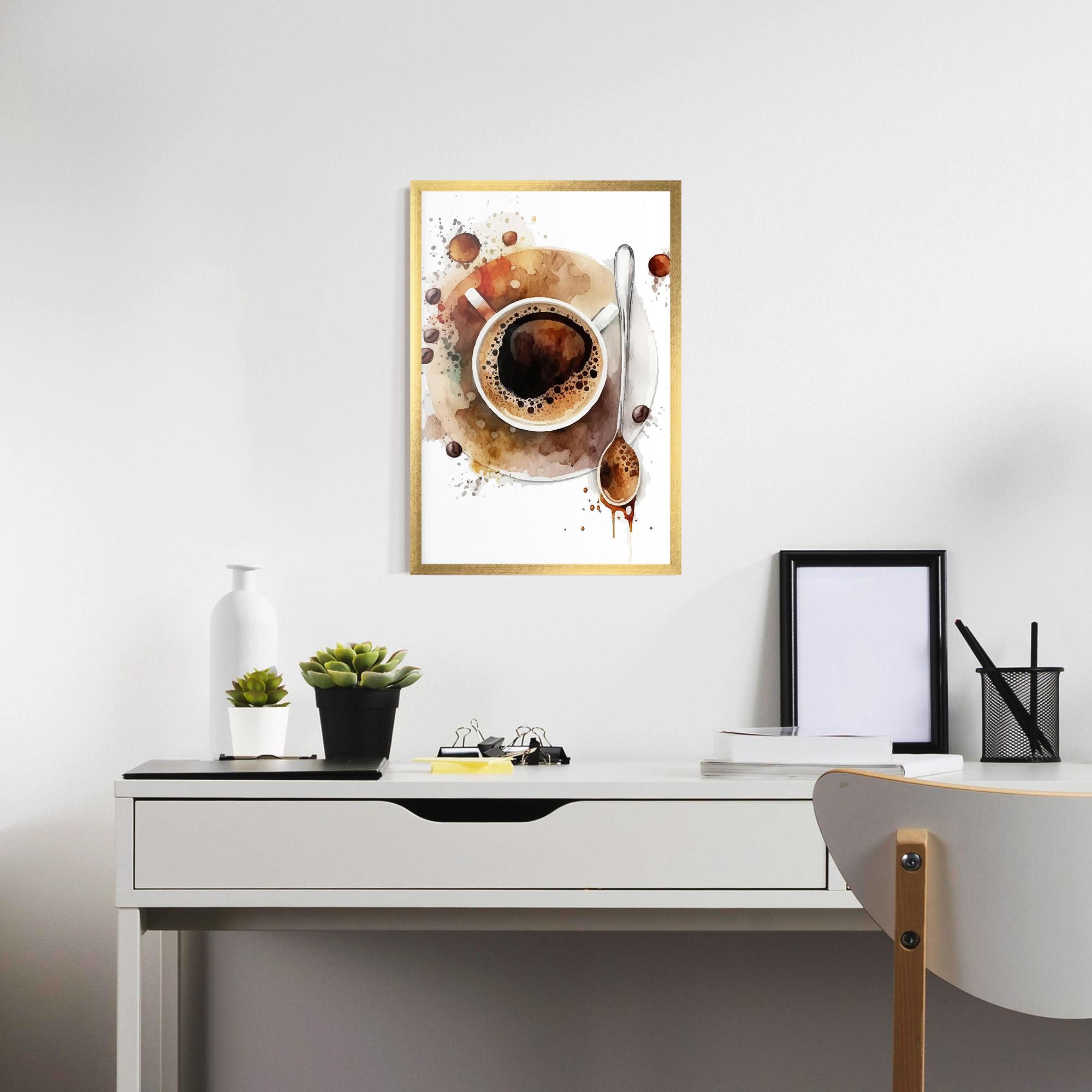 Poster Înrămat Coffee Liquid mockup 7