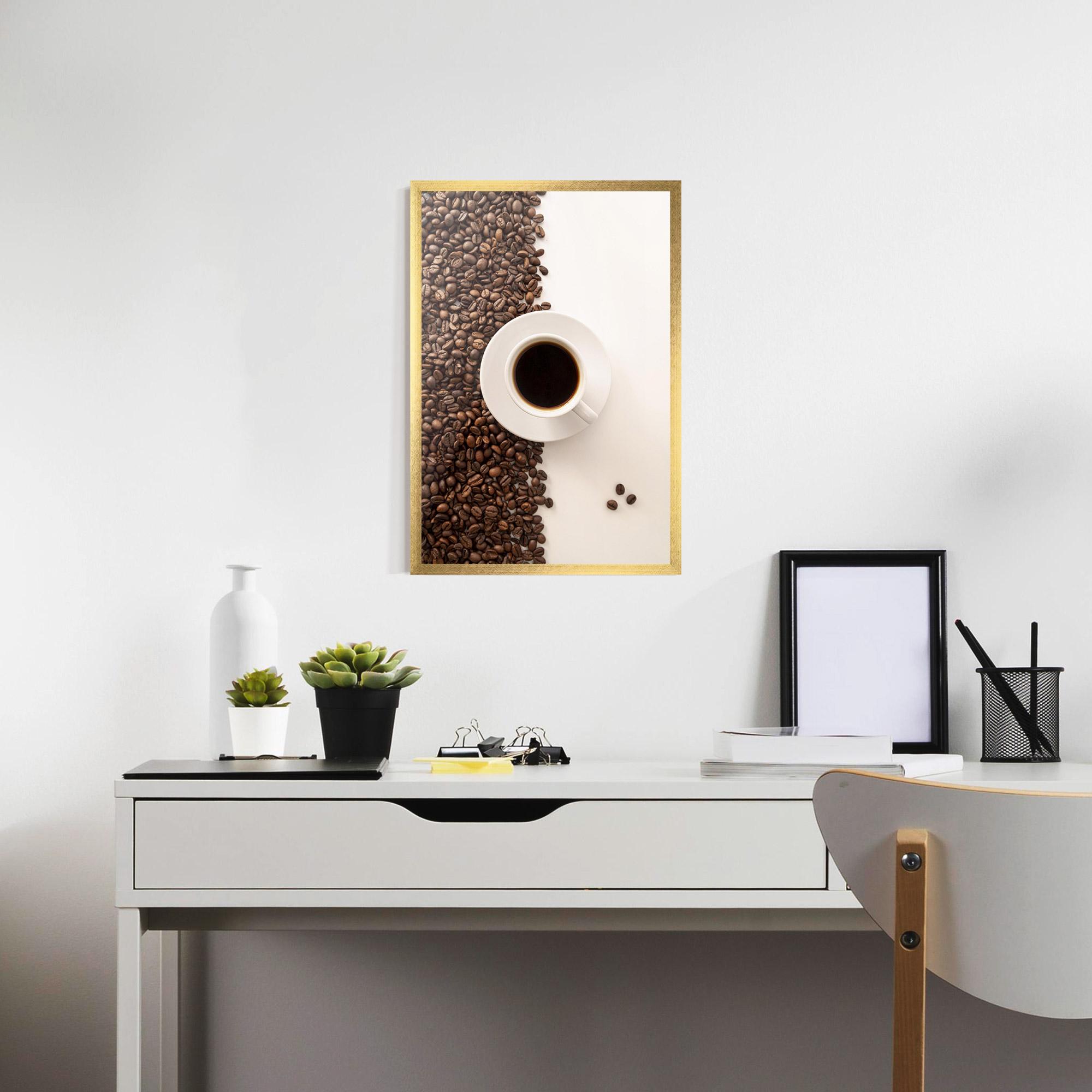 Poster Înrămat Contrasted Coffee mockup 7