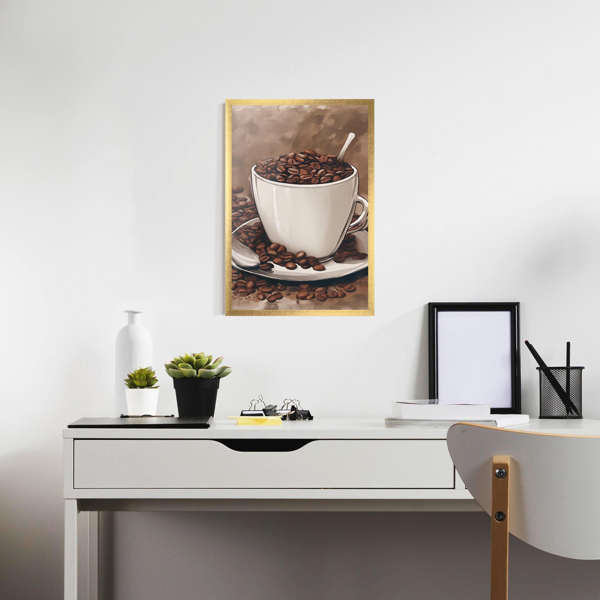 Poster Înrămat Vintage Coffee mockup 7