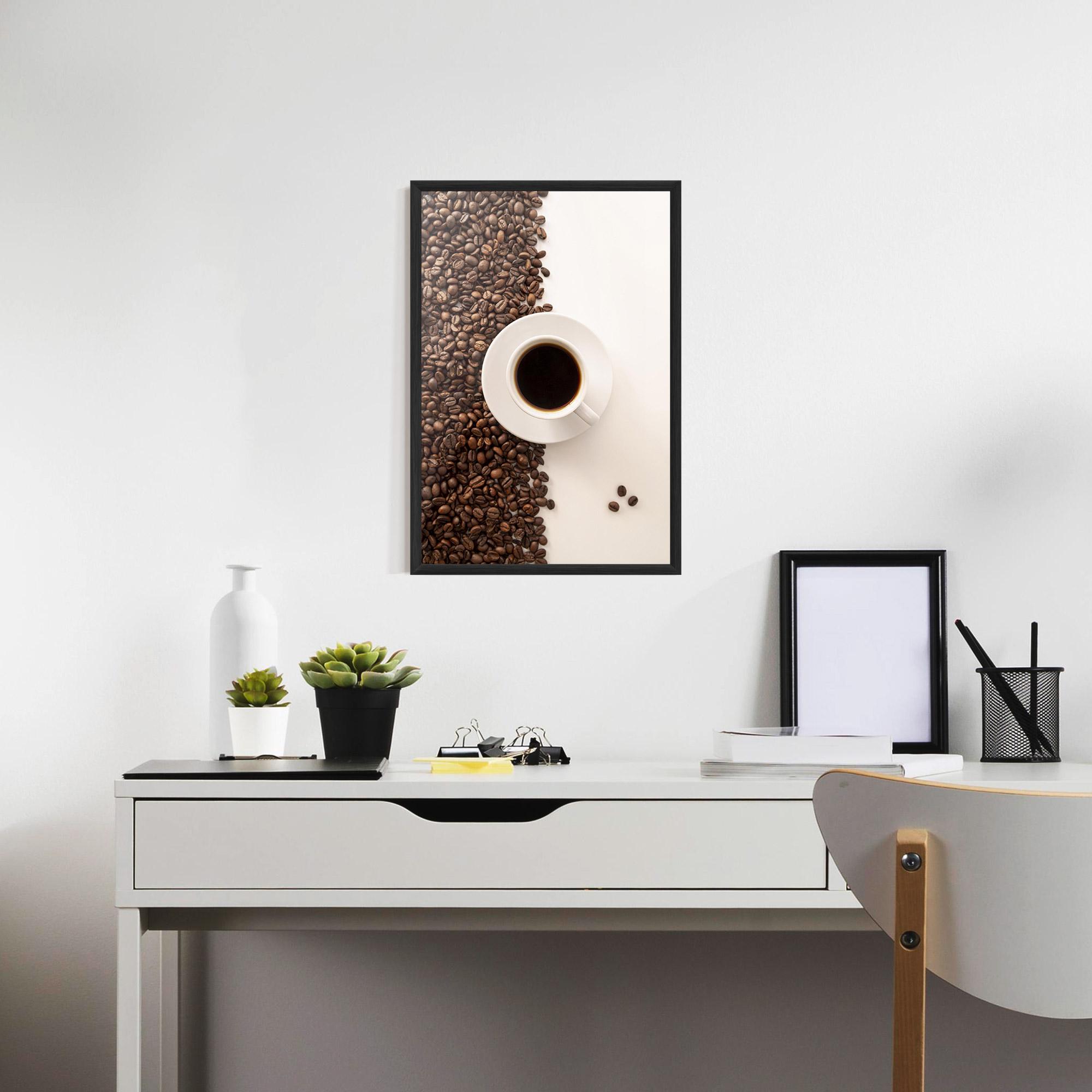 Poster Înrămat Contrasted Coffee mockup 7