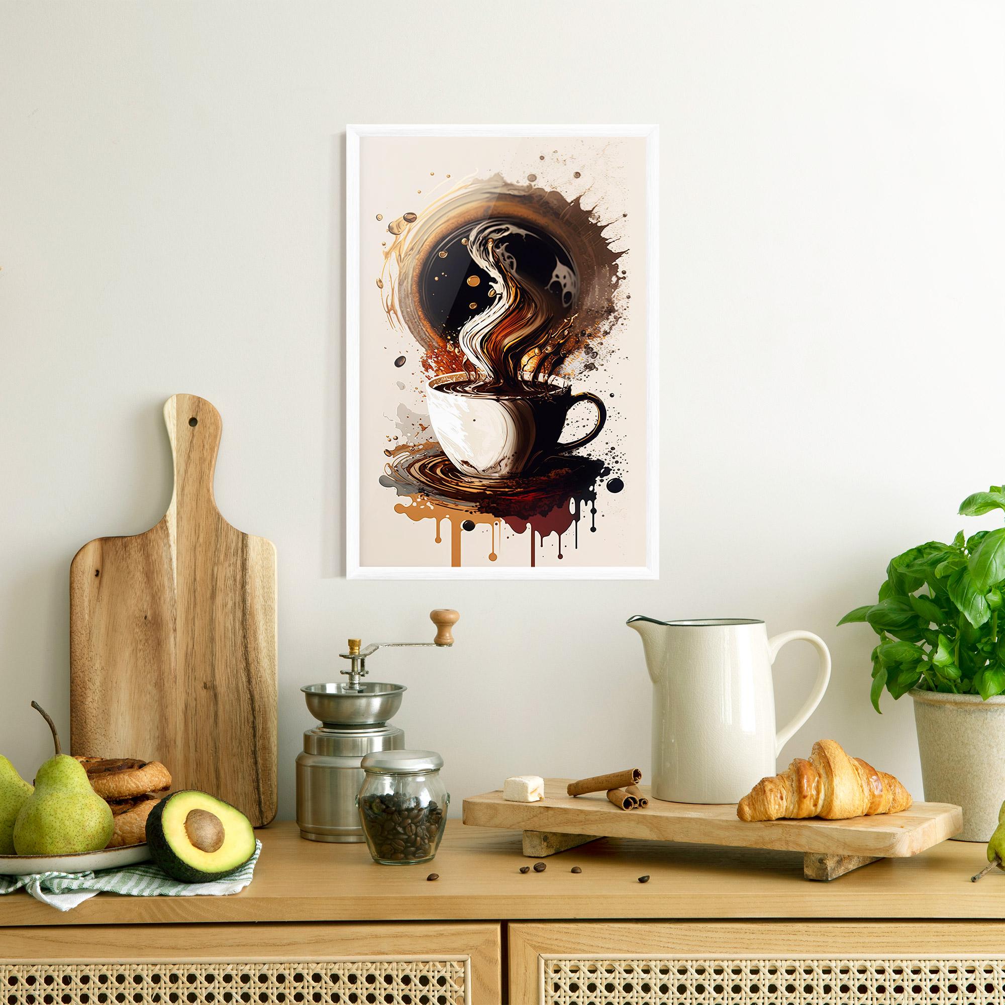 Poster Înrămat Coffee Art mockup 8