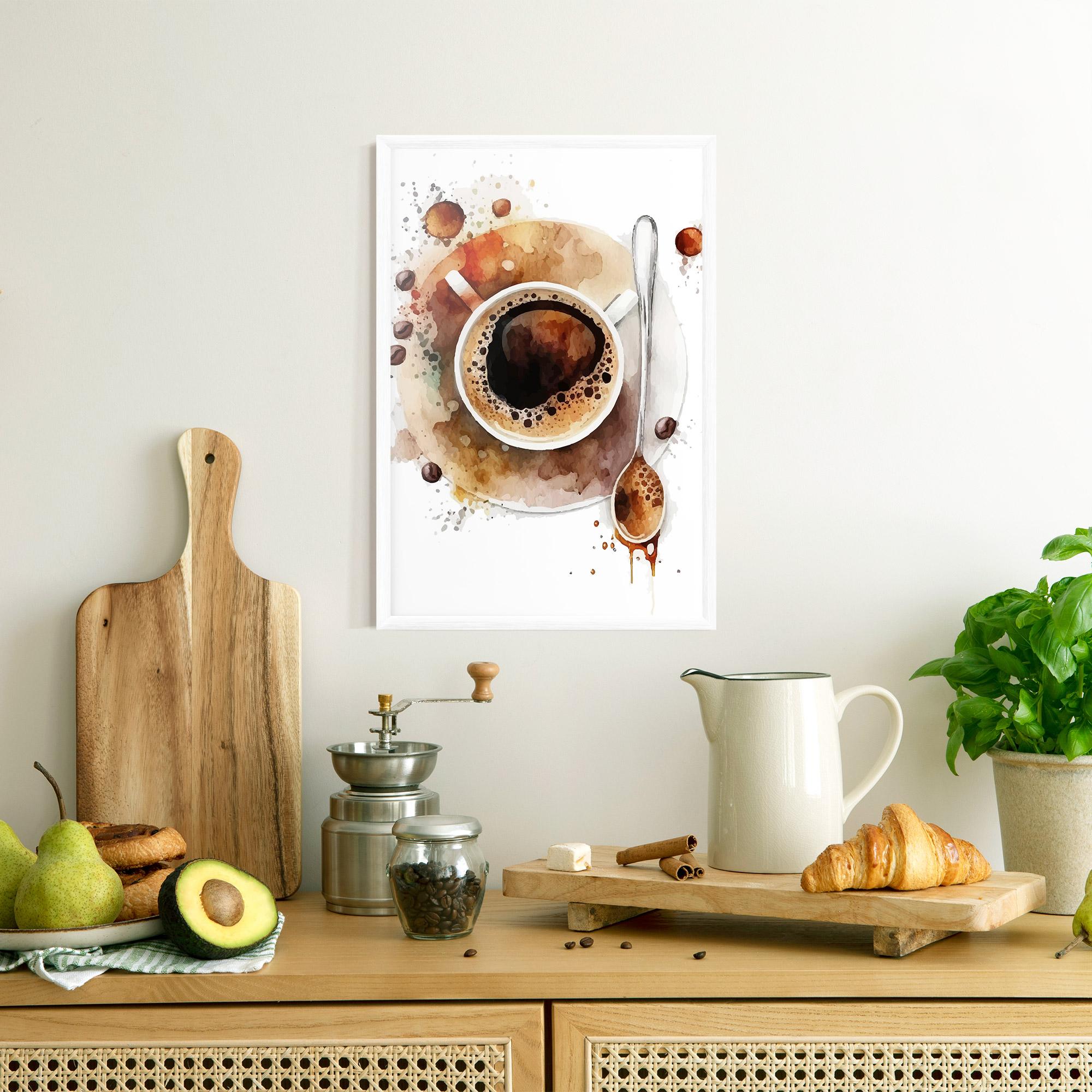 Poster Înrămat Coffee Liquid mockup 8