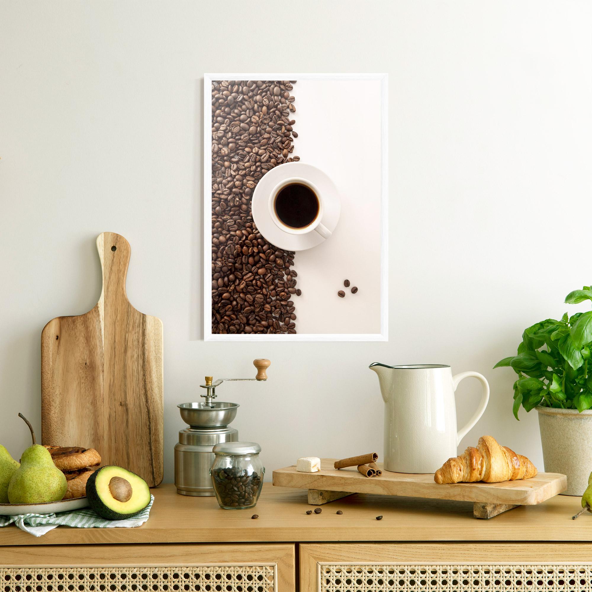 Poster Înrămat Contrasted Coffee mockup 8