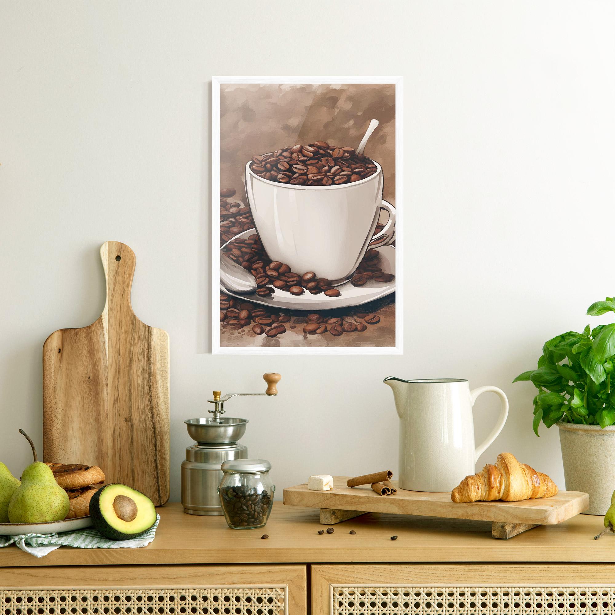 Poster Înrămat Vintage Coffee mockup 8