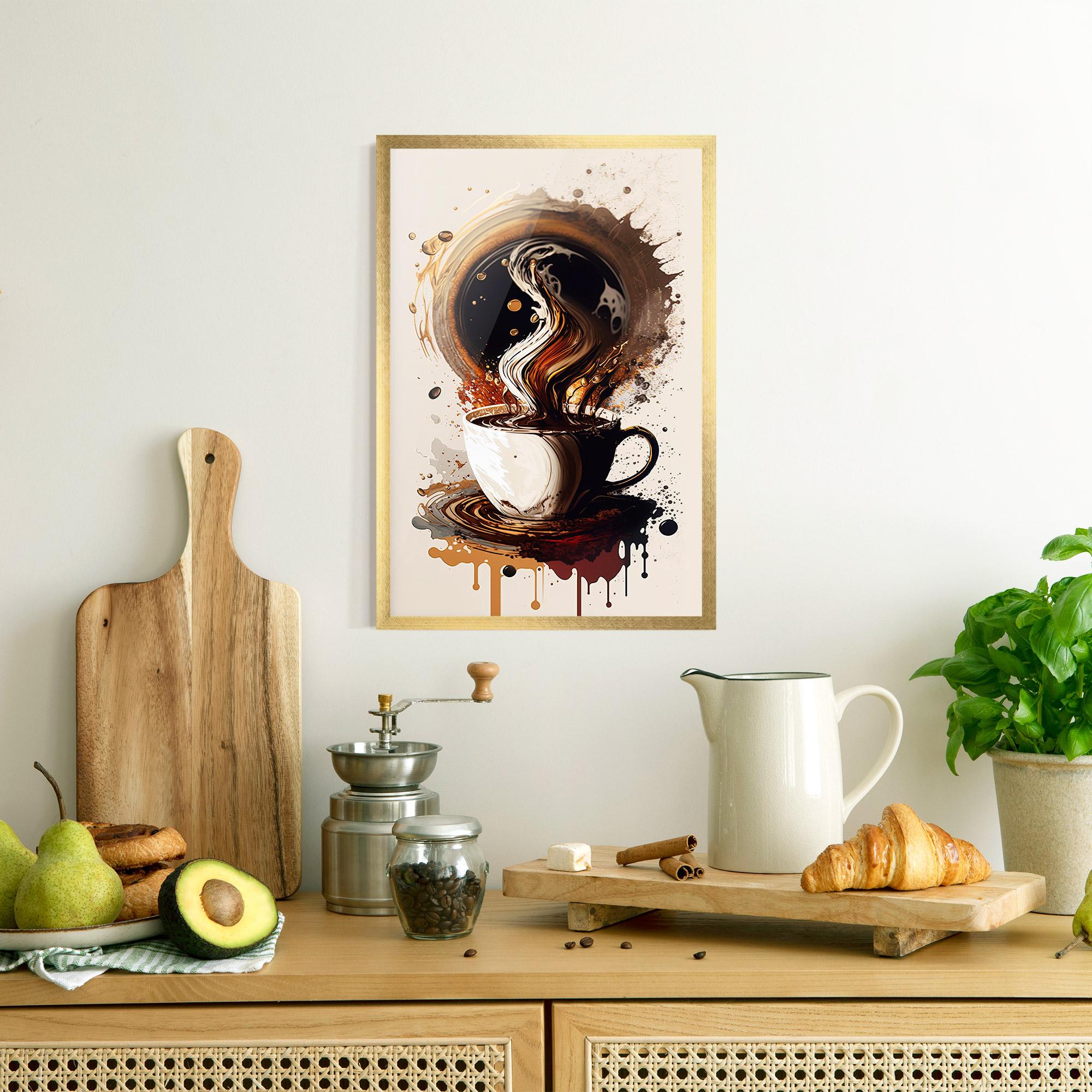 Poster Înrămat Coffee Art mockup 8