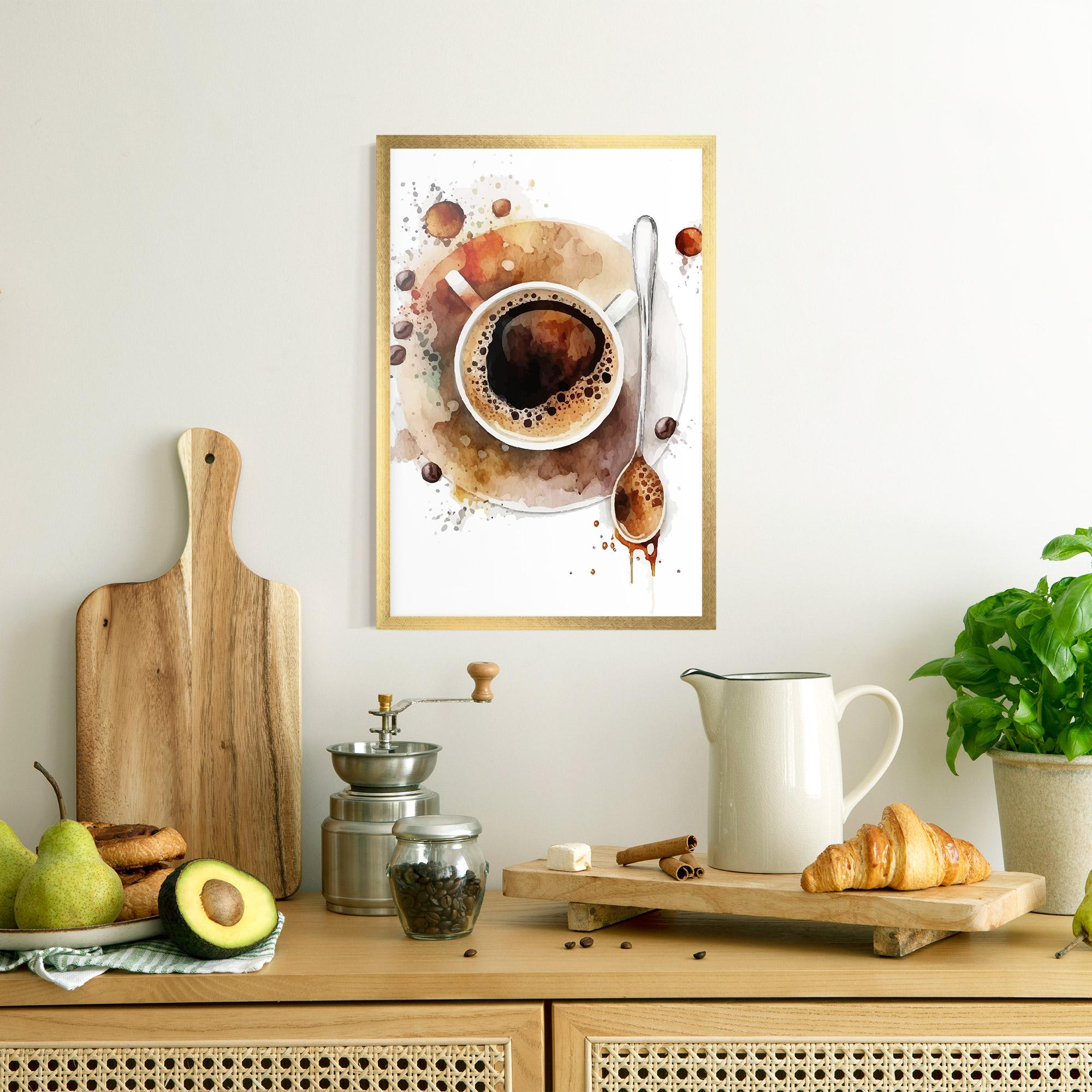 Poster Înrămat Coffee Liquid mockup 8