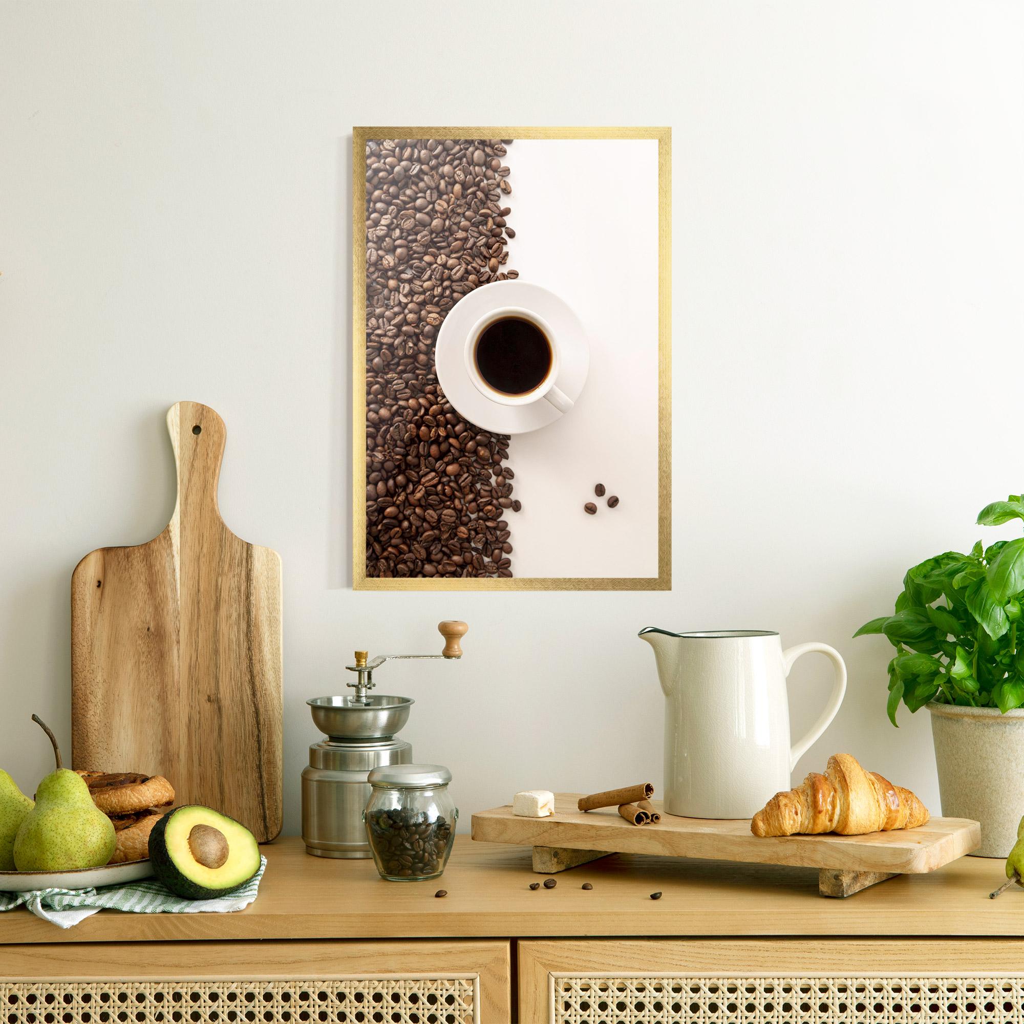 Poster Înrămat Contrasted Coffee mockup 8