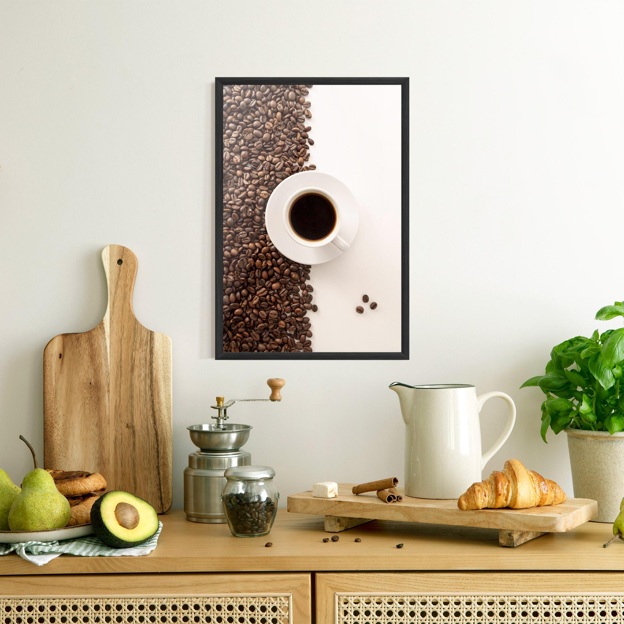 Poster Înrămat Contrasted Coffee mockup 8