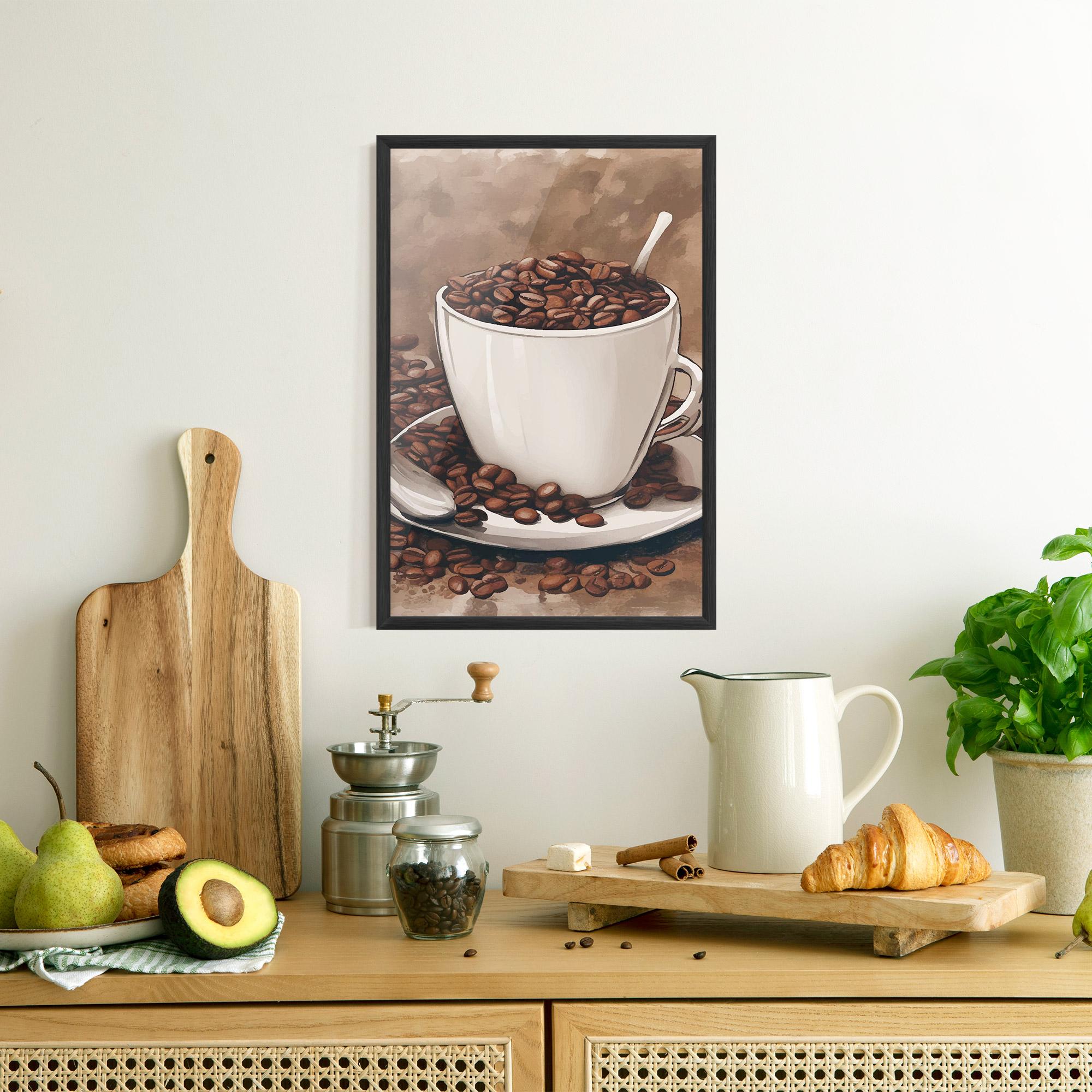 Poster Înrămat Vintage Coffee mockup 8