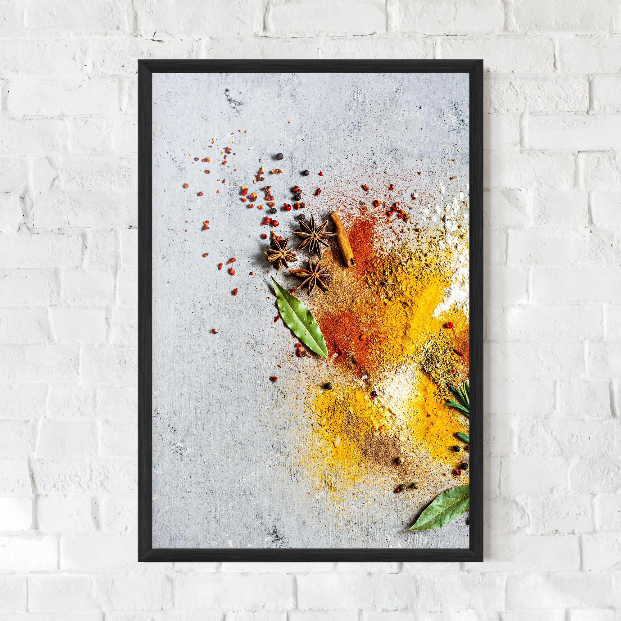 Poster Înrămat Spice Powders mockup 0