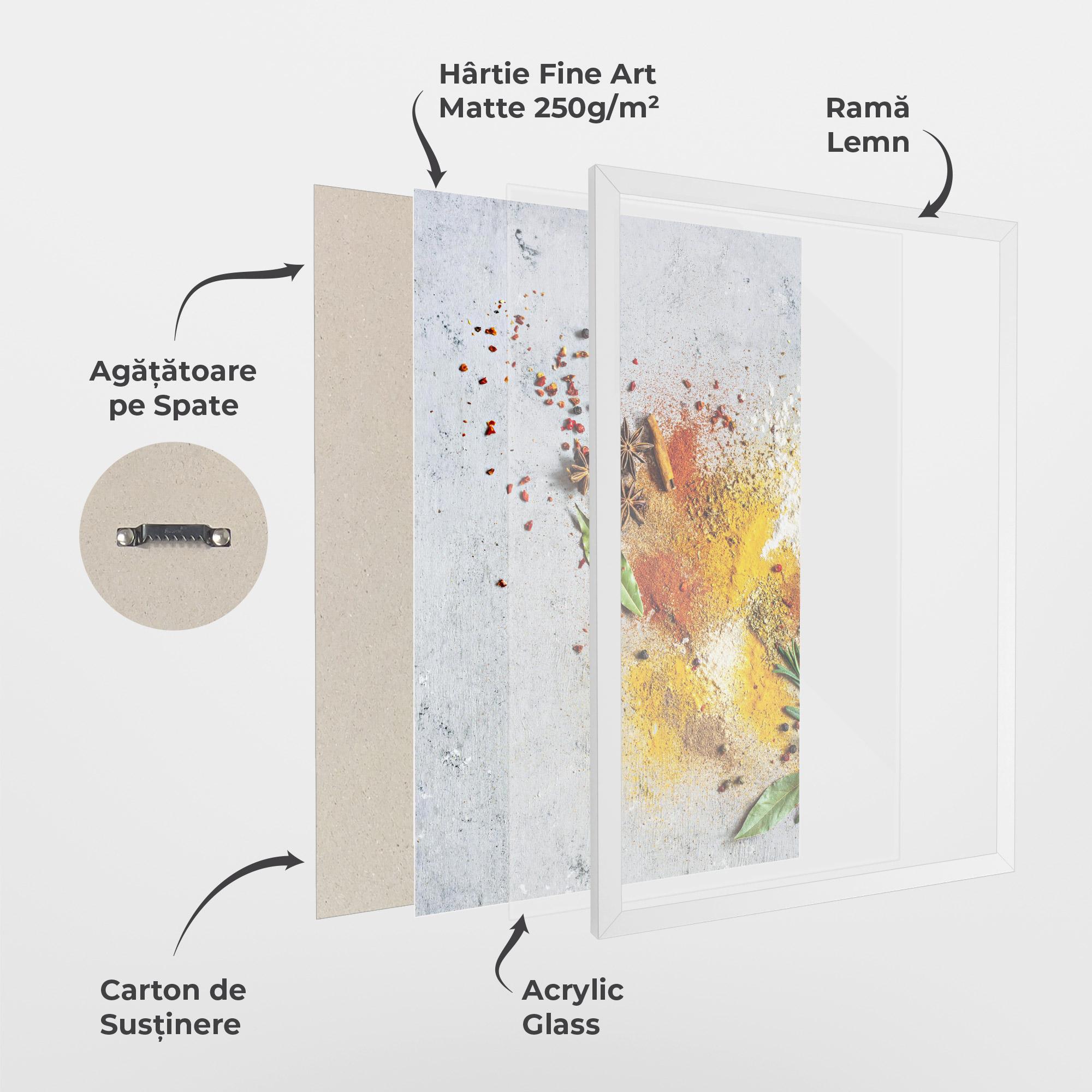 Poster Înrămat Spice Powders mockup 1