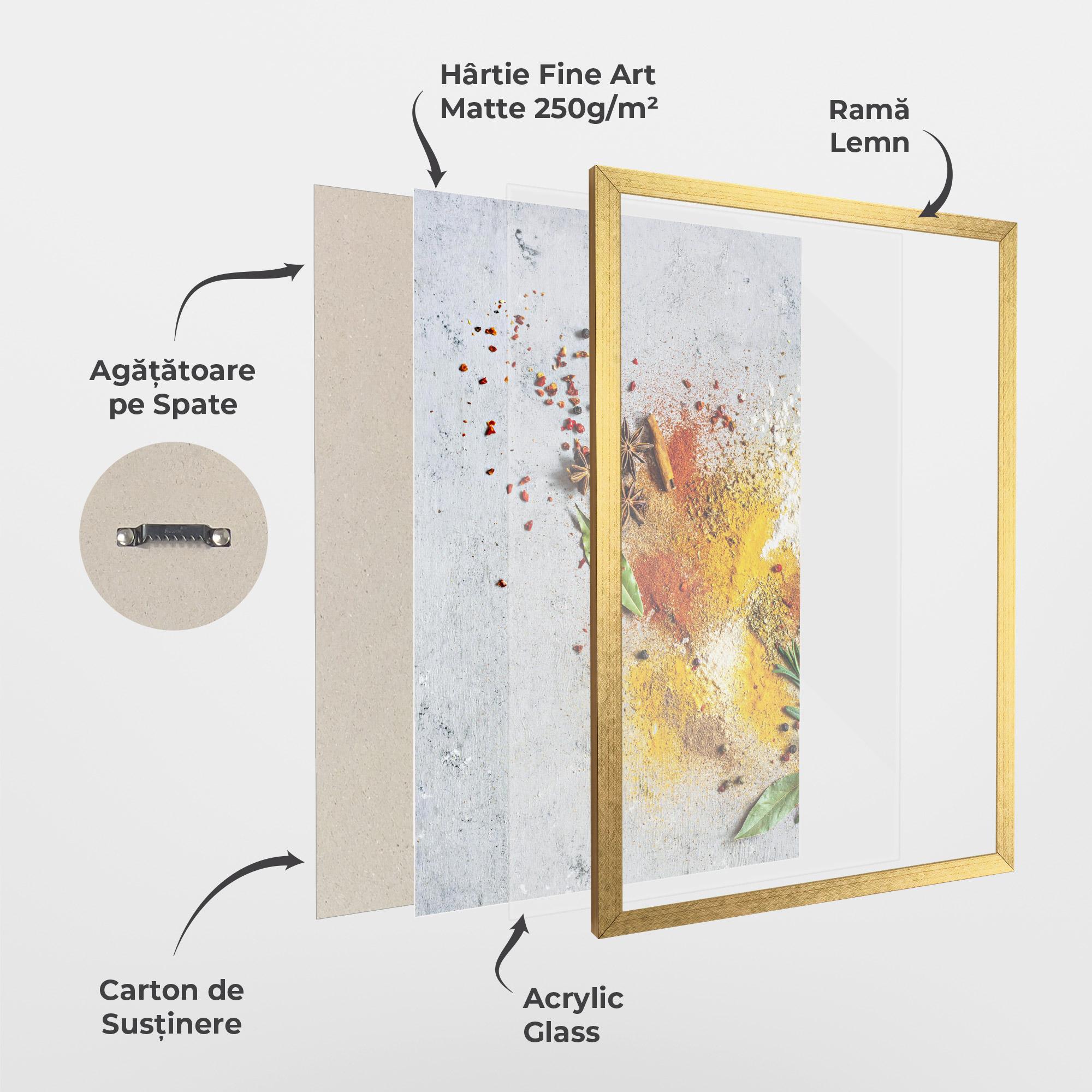Poster Înrămat Spice Powders mockup 1