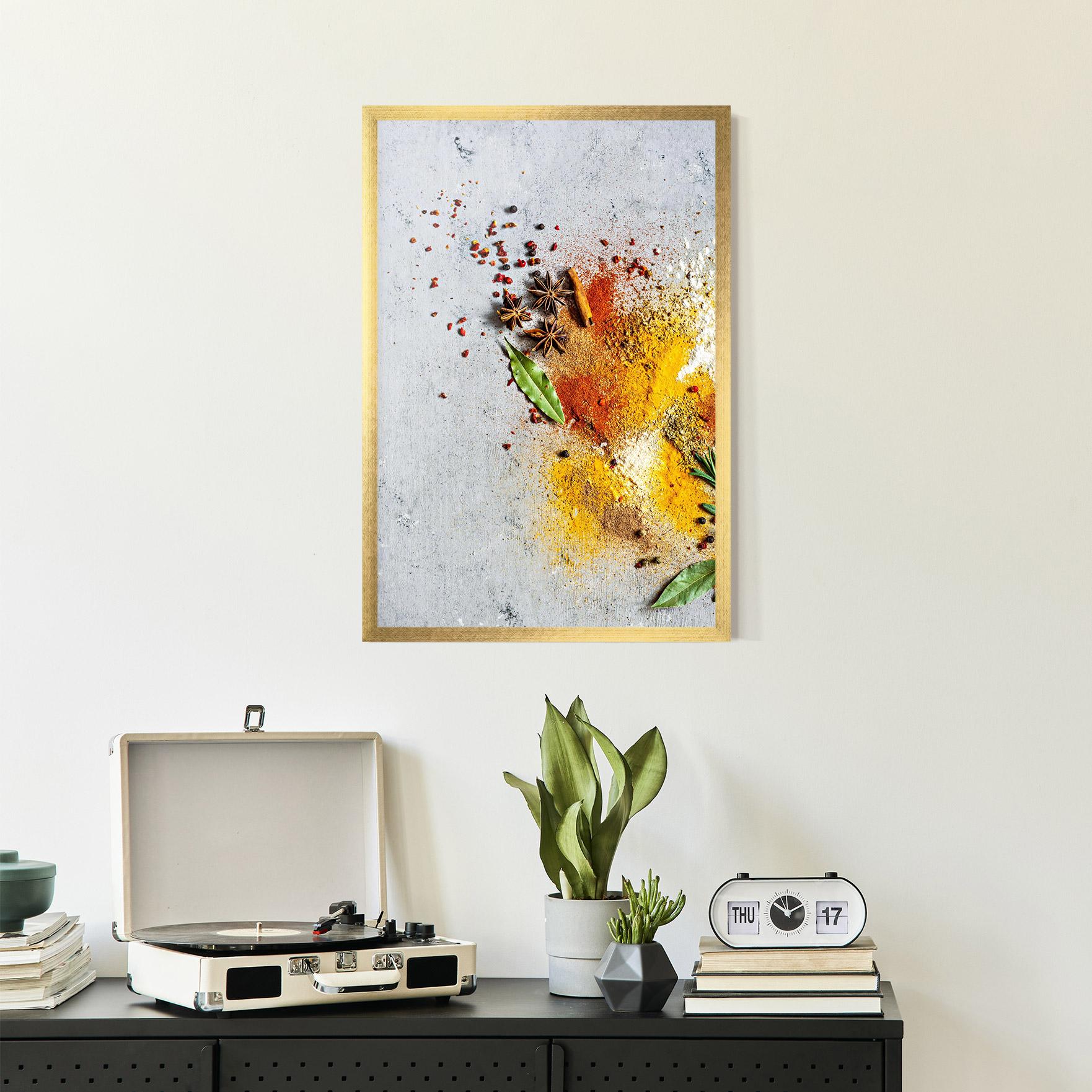 Poster Înrămat Spice Powders mockup 2