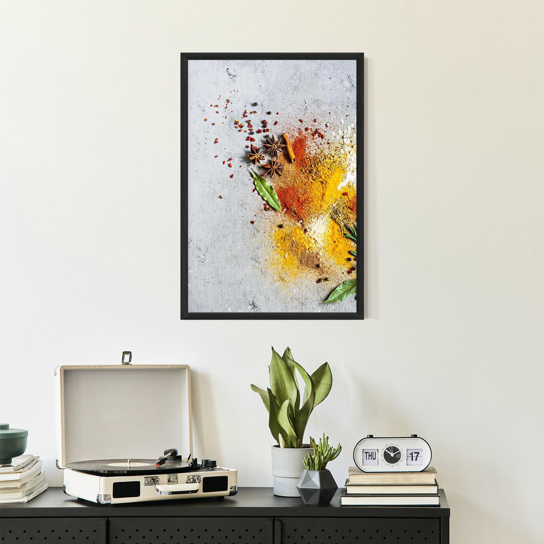 Poster Înrămat Spice Powders mockup 2