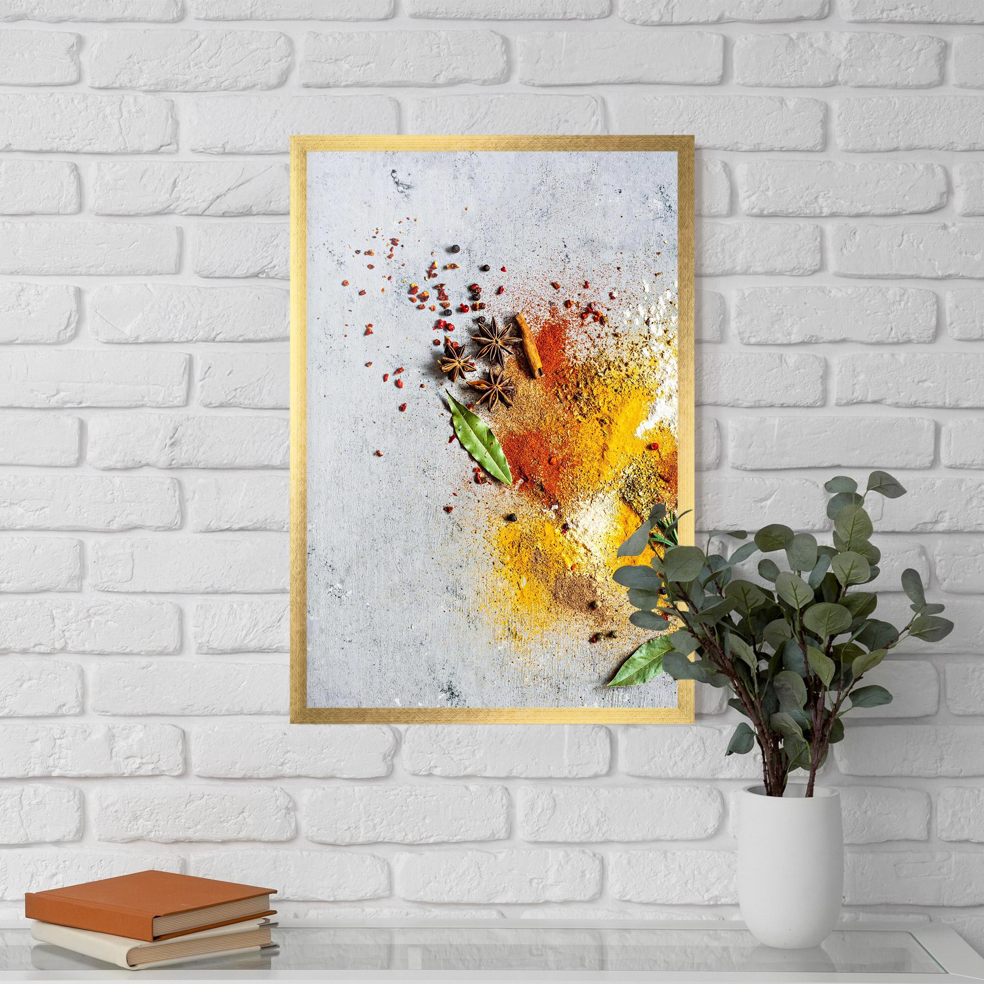 Poster Înrămat Spice Powders mockup 5
