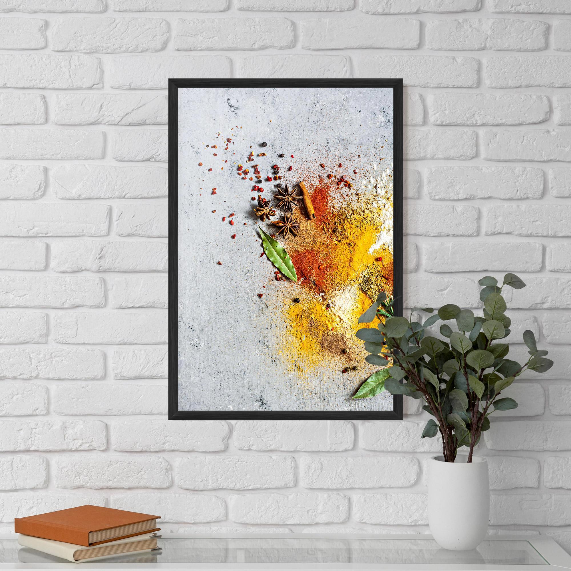 Poster Înrămat Spice Powders mockup 5