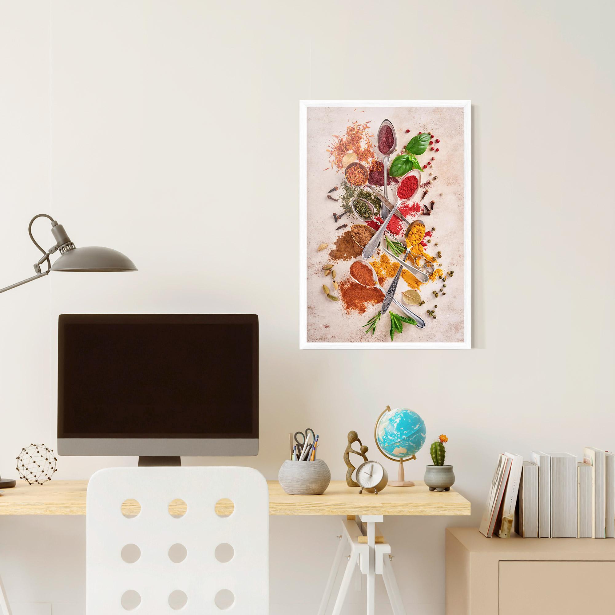 Poster Înrămat Colorful Spices Cooking mockup 6