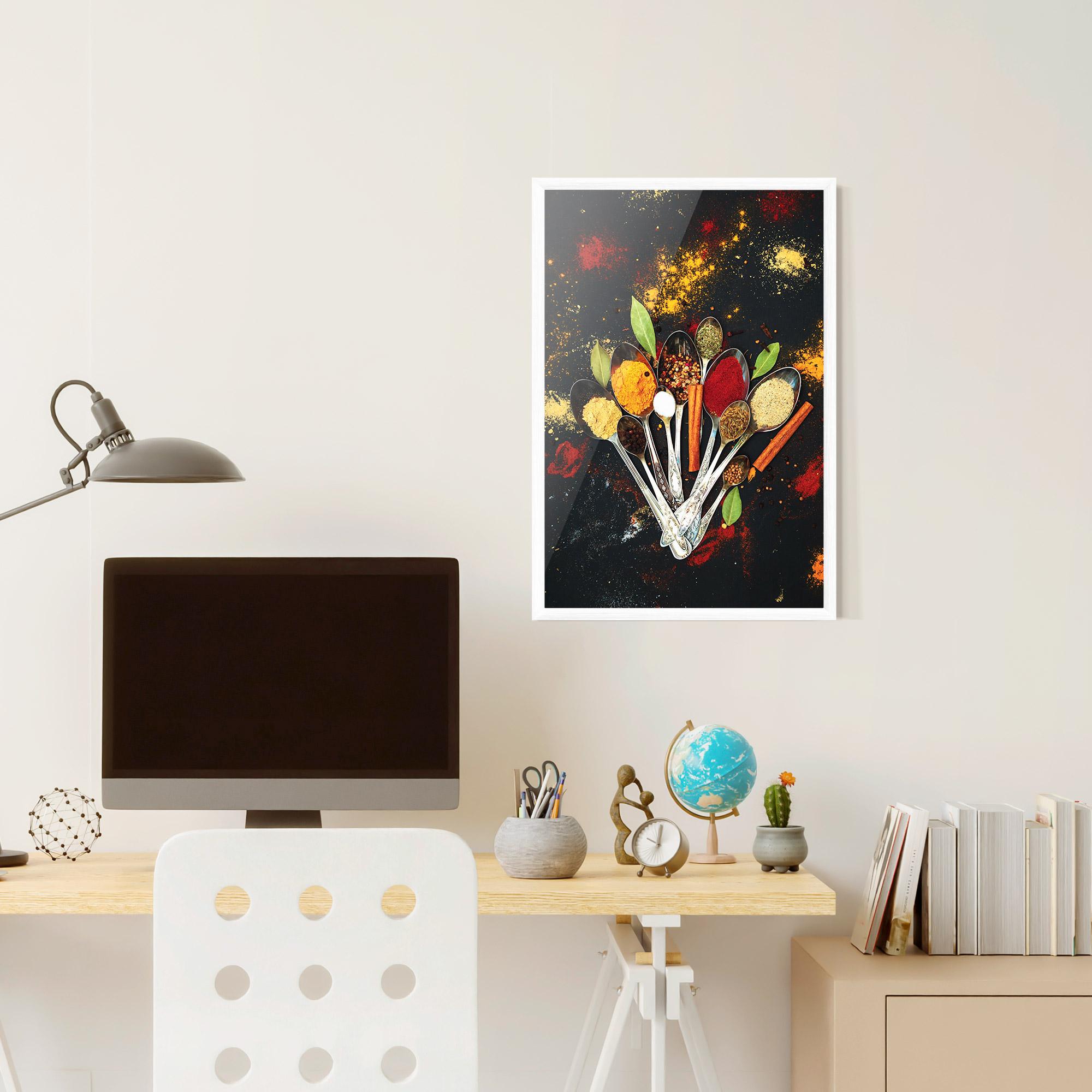 Poster Înrămat Cooking Spices Spoons mockup 6