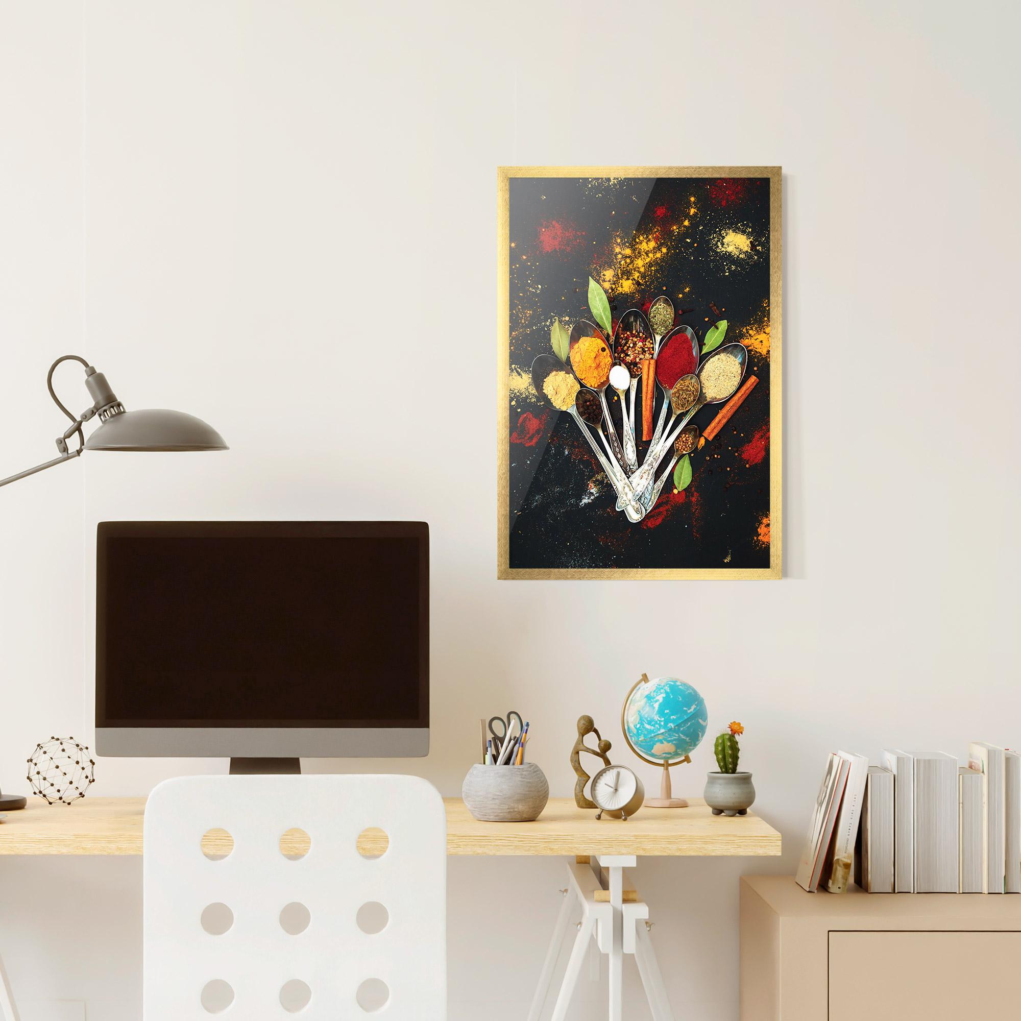 Poster Înrămat Cooking Spices Spoons mockup 6