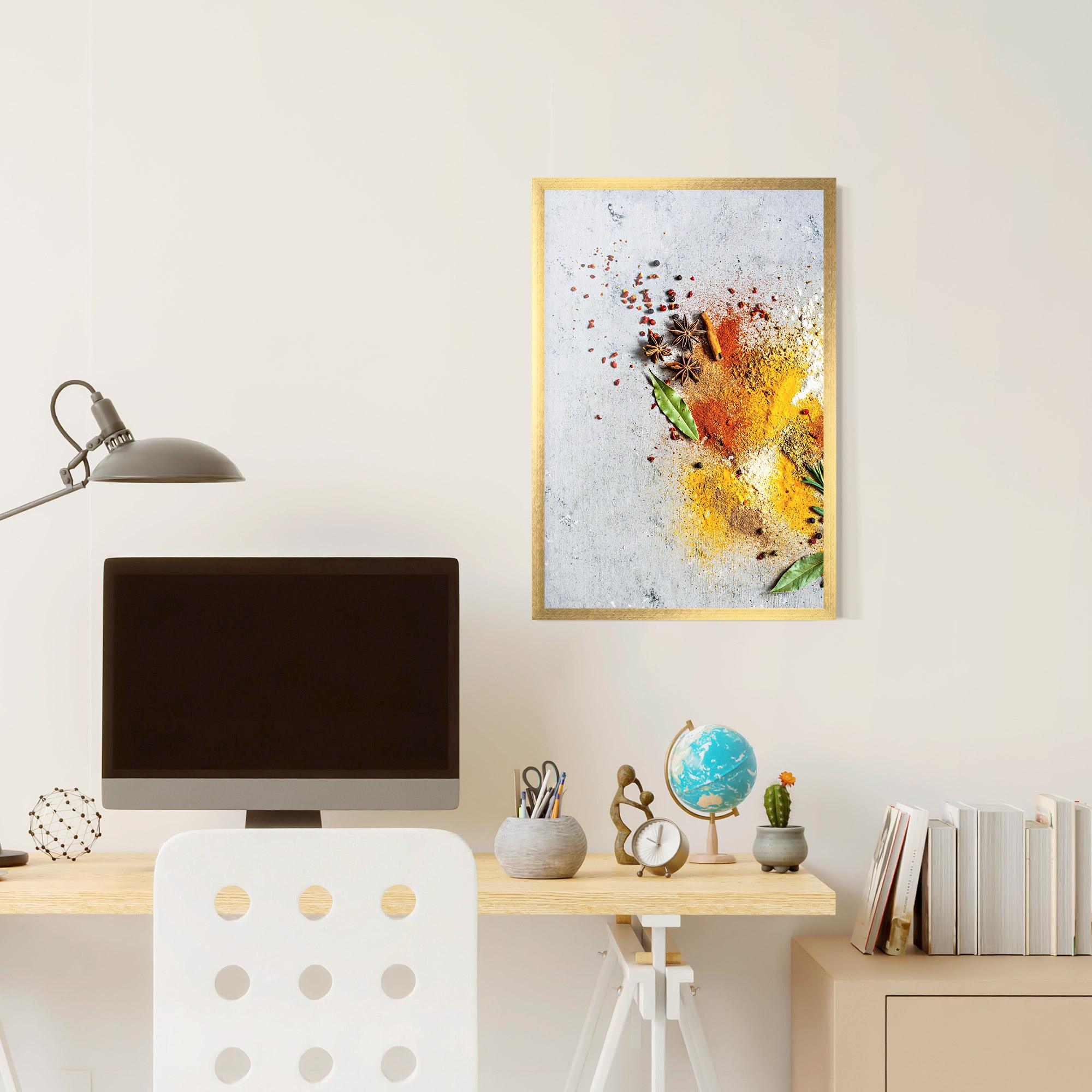 Poster Înrămat Spice Powders mockup 6