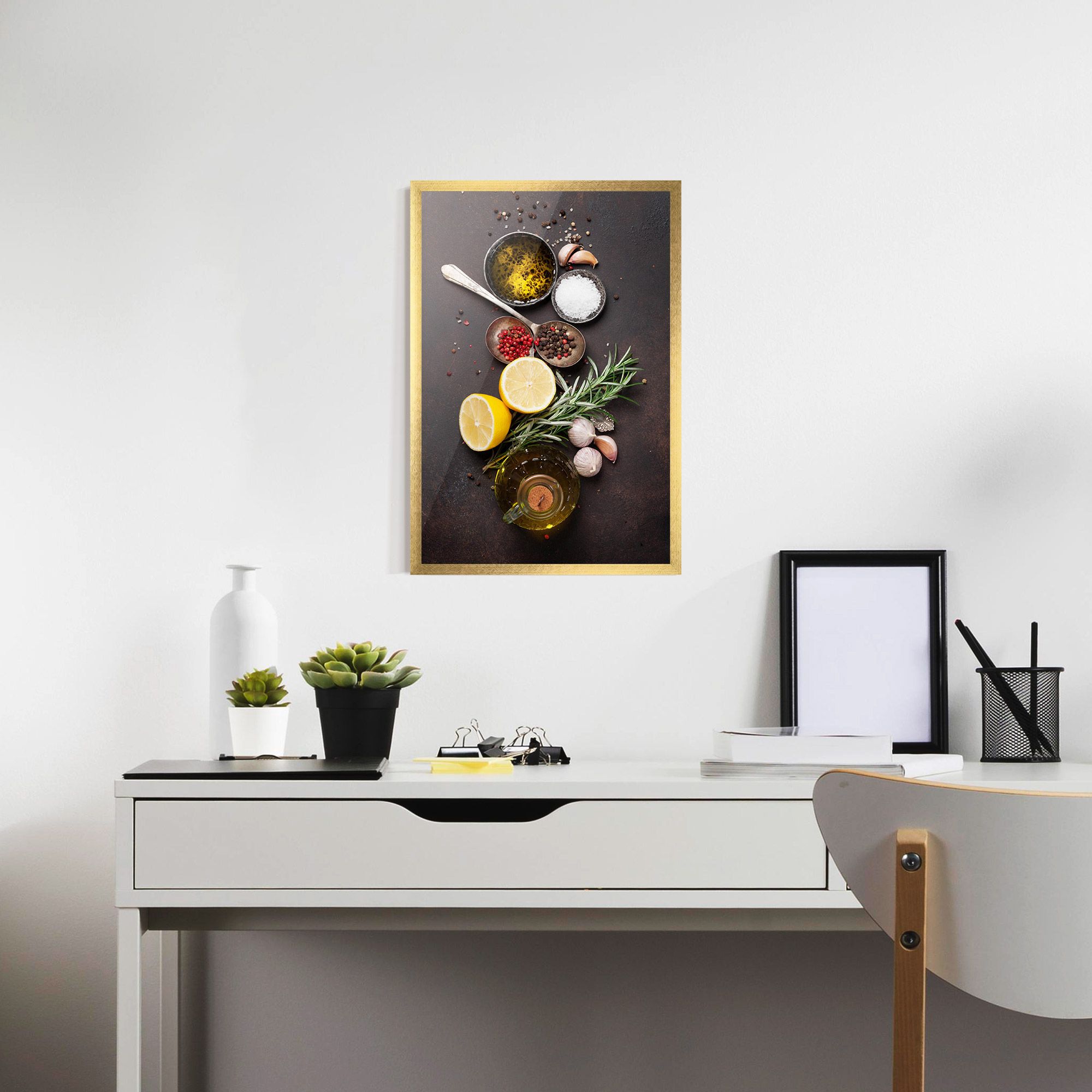 Spices On Stone Table mockup 7