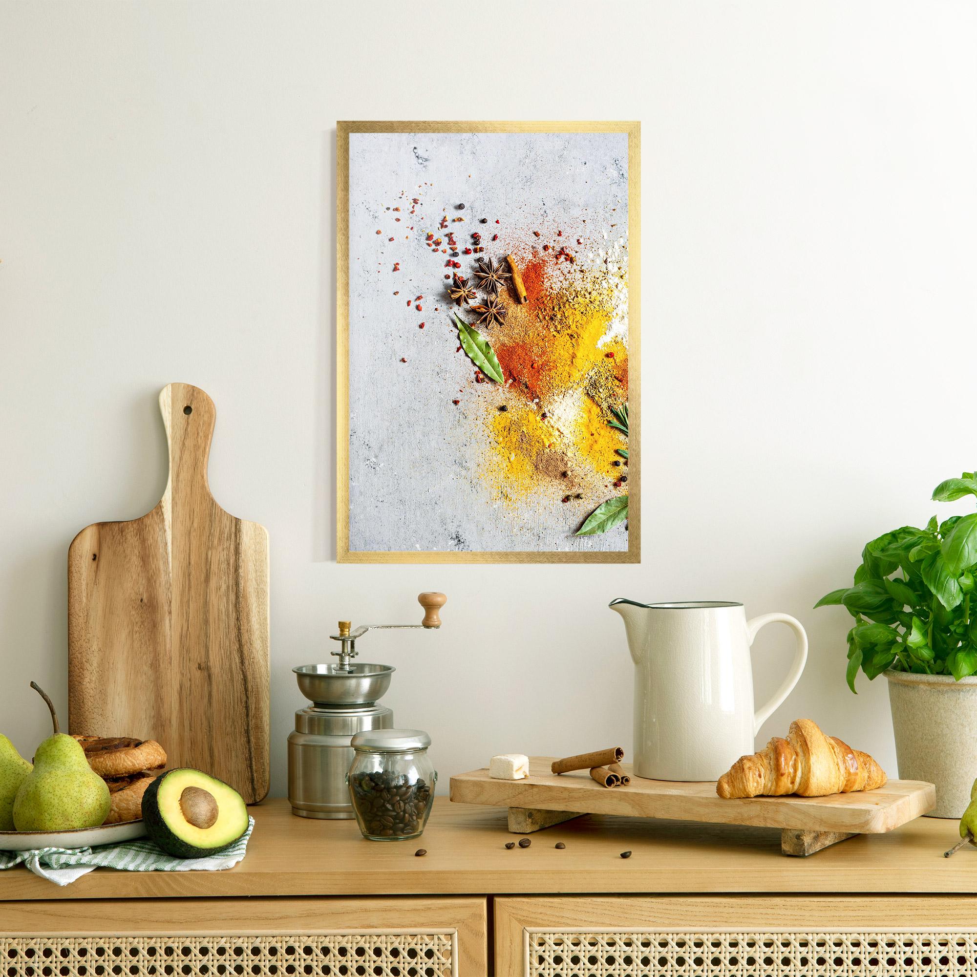 Poster Înrămat Spice Powders mockup 8