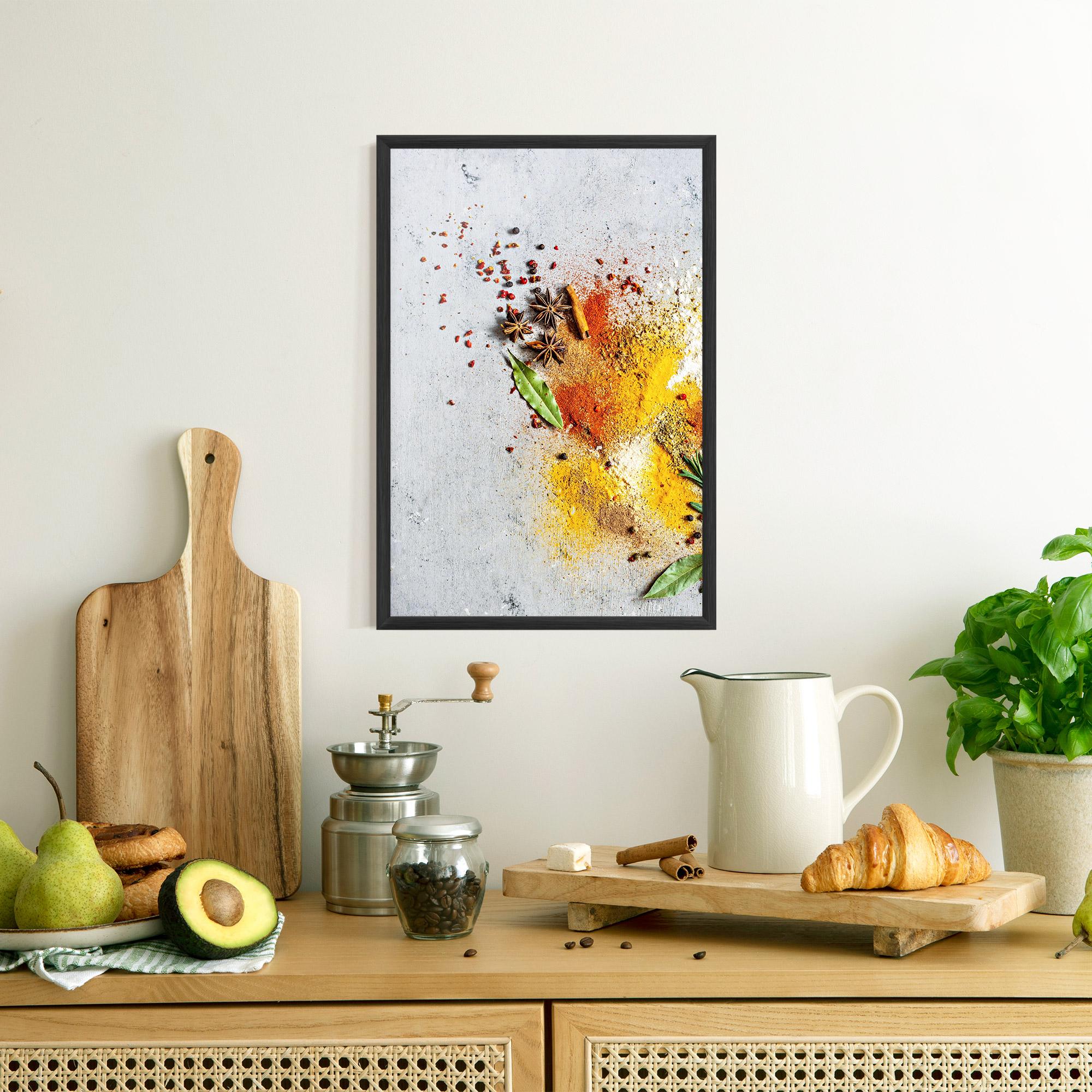 Poster Înrămat Spice Powders mockup 8
