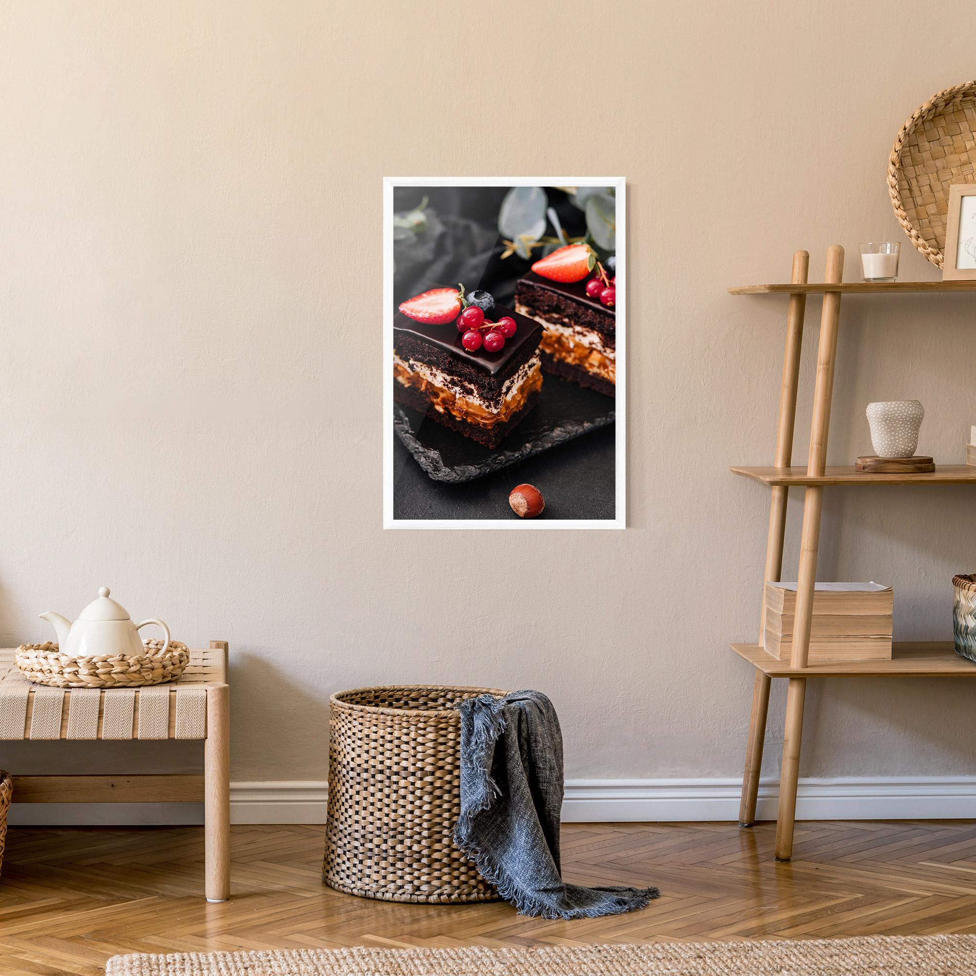 Poster Înrămat Chocolate Berries Cake mockup 9