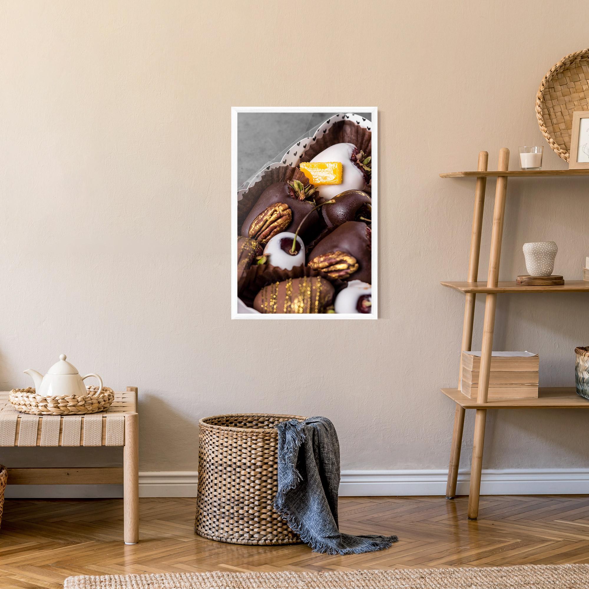Poster Înrămat Chocolate Covered mockup 9