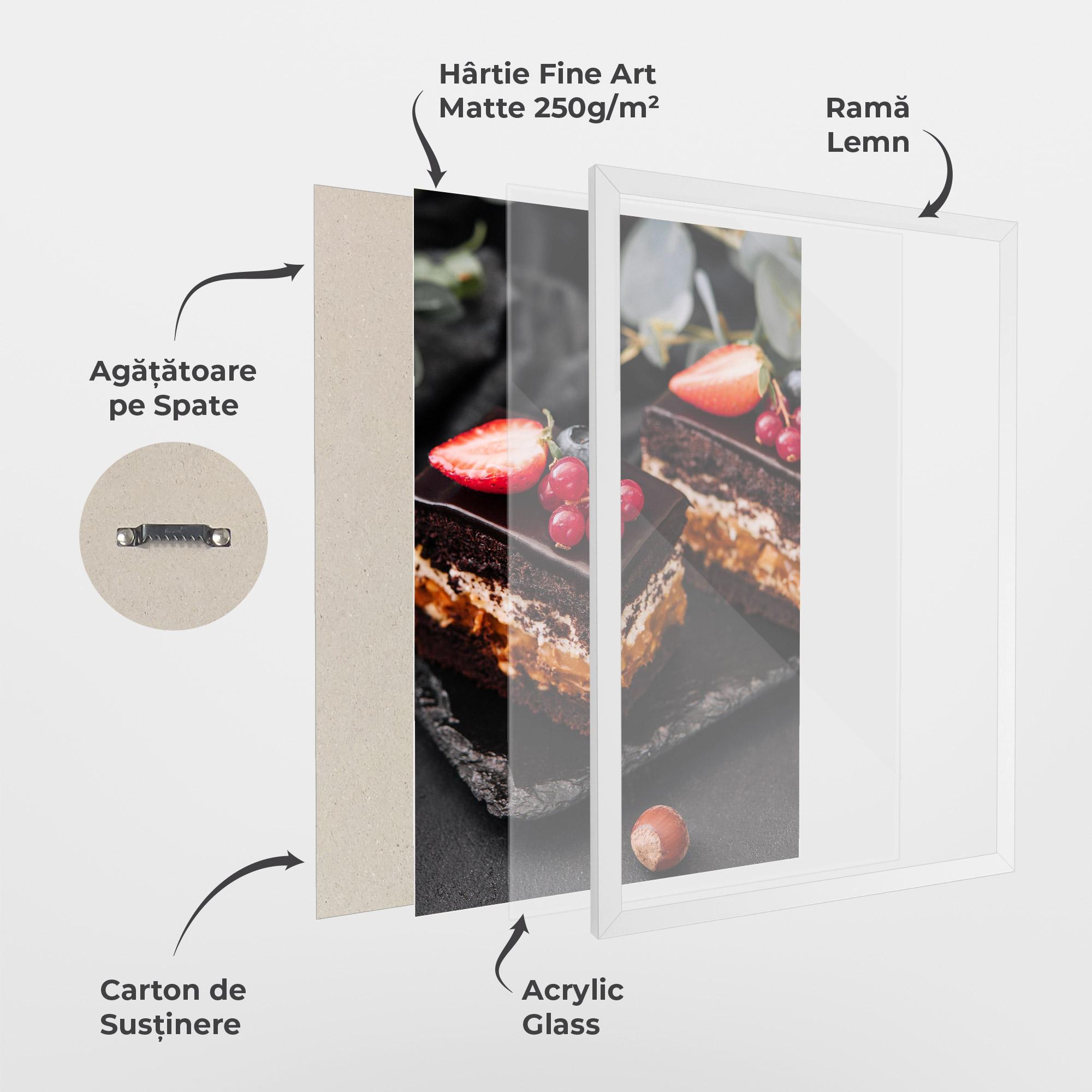 Poster Înrămat Chocolate Berries Cake mockup 1