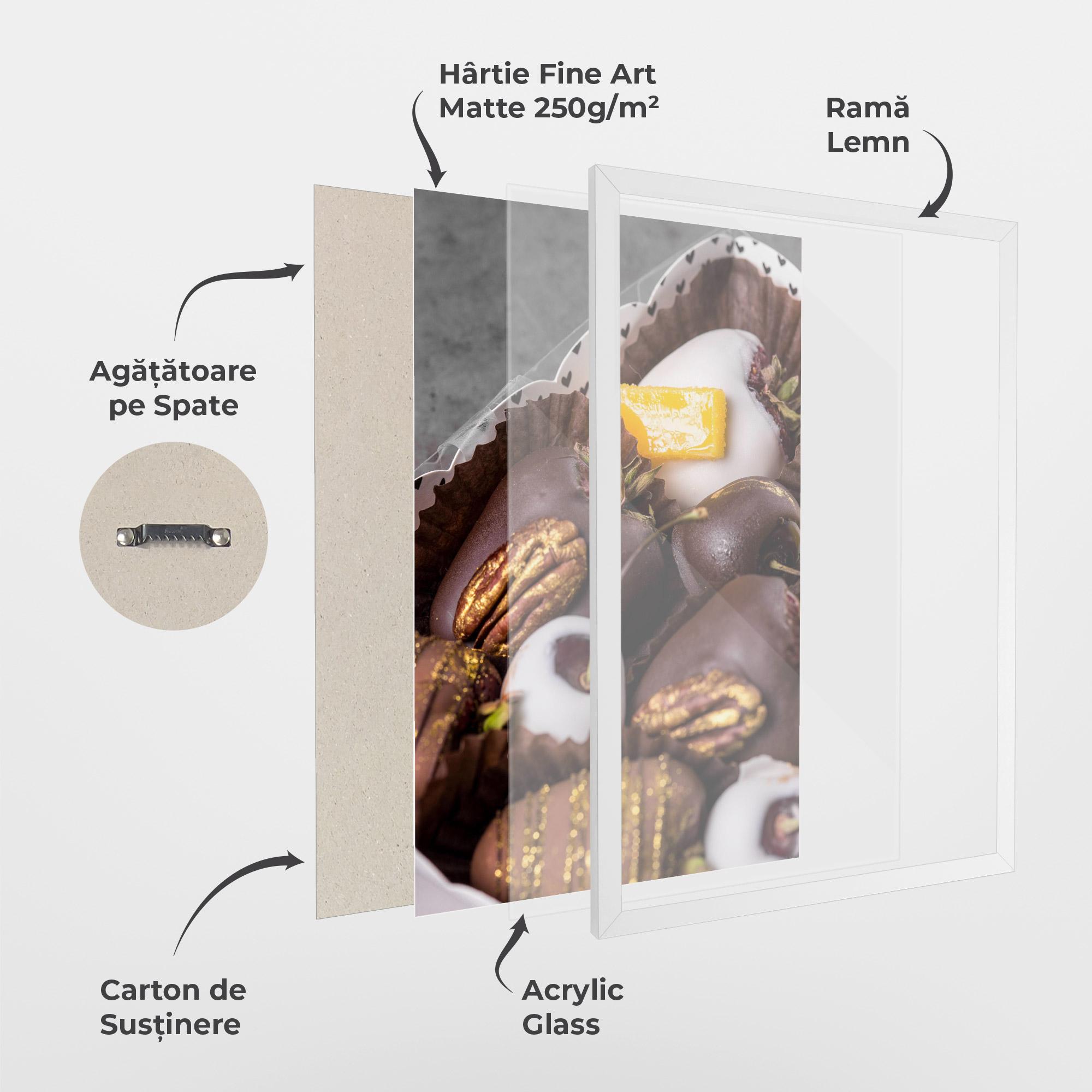 Poster Înrămat Chocolate Covered mockup 1