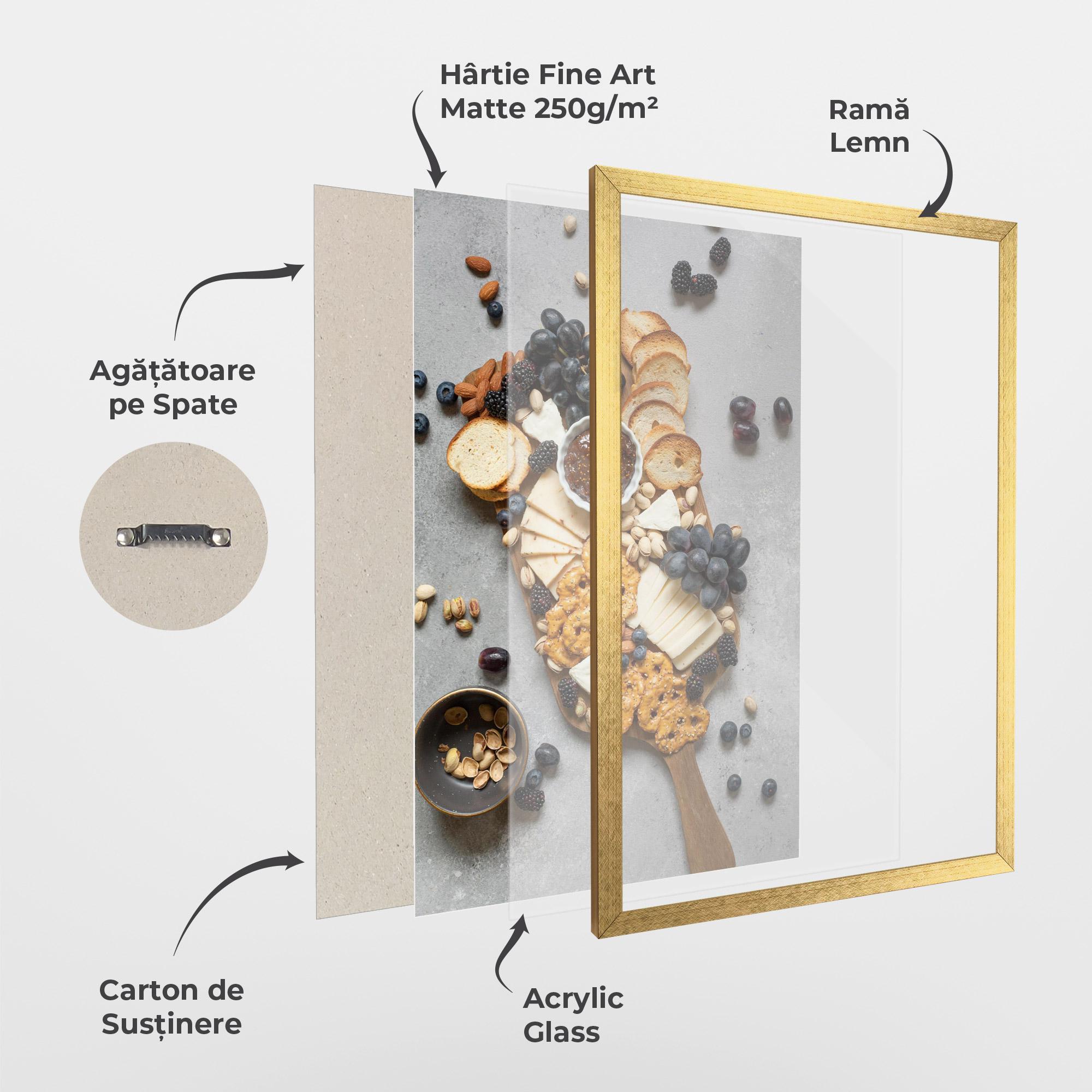 Poster Înrămat Appetizers mockup 1