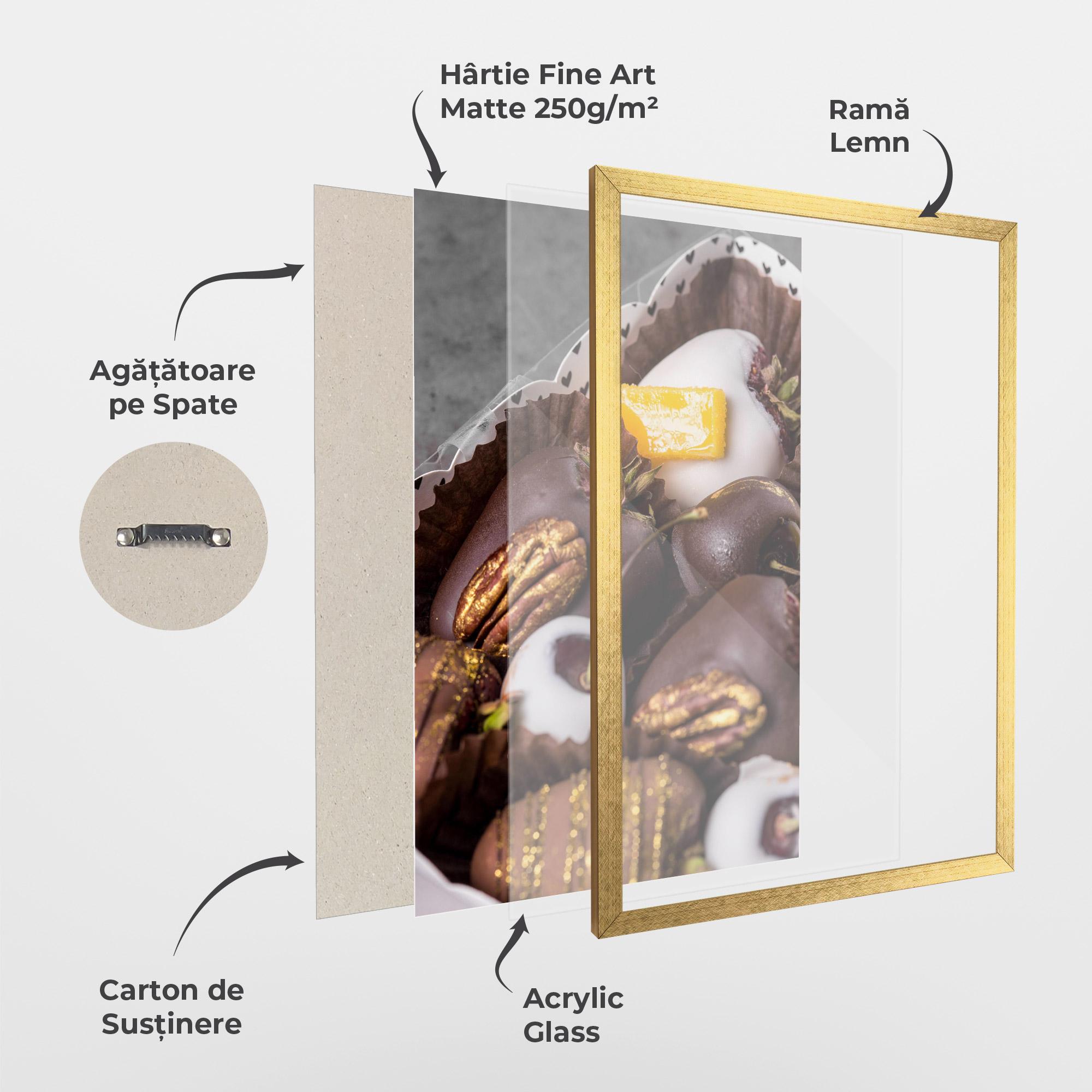 Poster Înrămat Chocolate Covered mockup 1