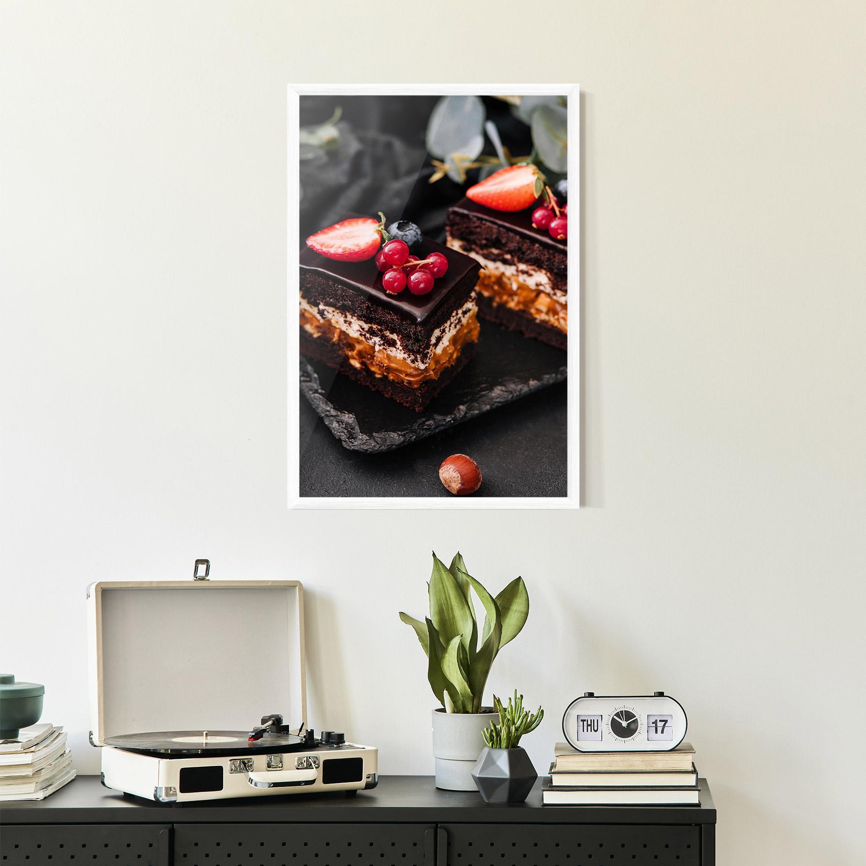 Poster Înrămat Chocolate Berries Cake mockup 2