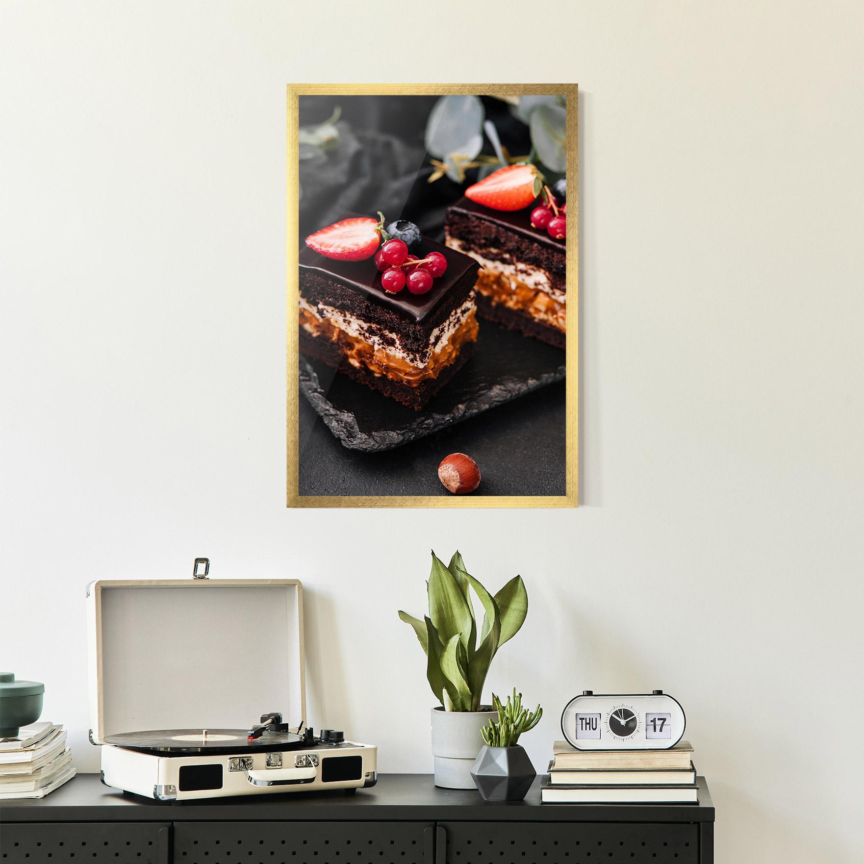 Poster Înrămat Chocolate Berries Cake mockup 2