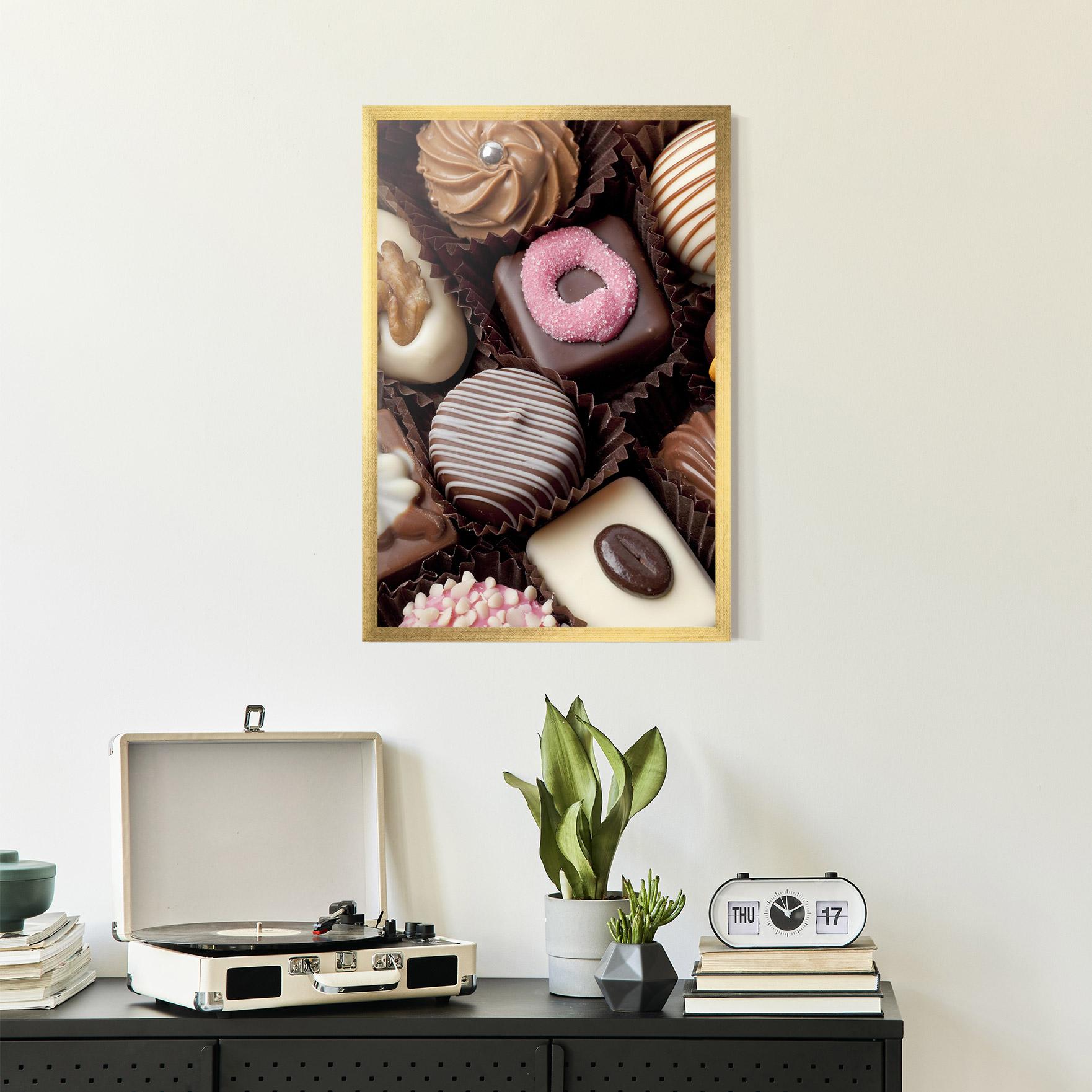 Poster Înrămat Chocolate Bonbons mockup 2