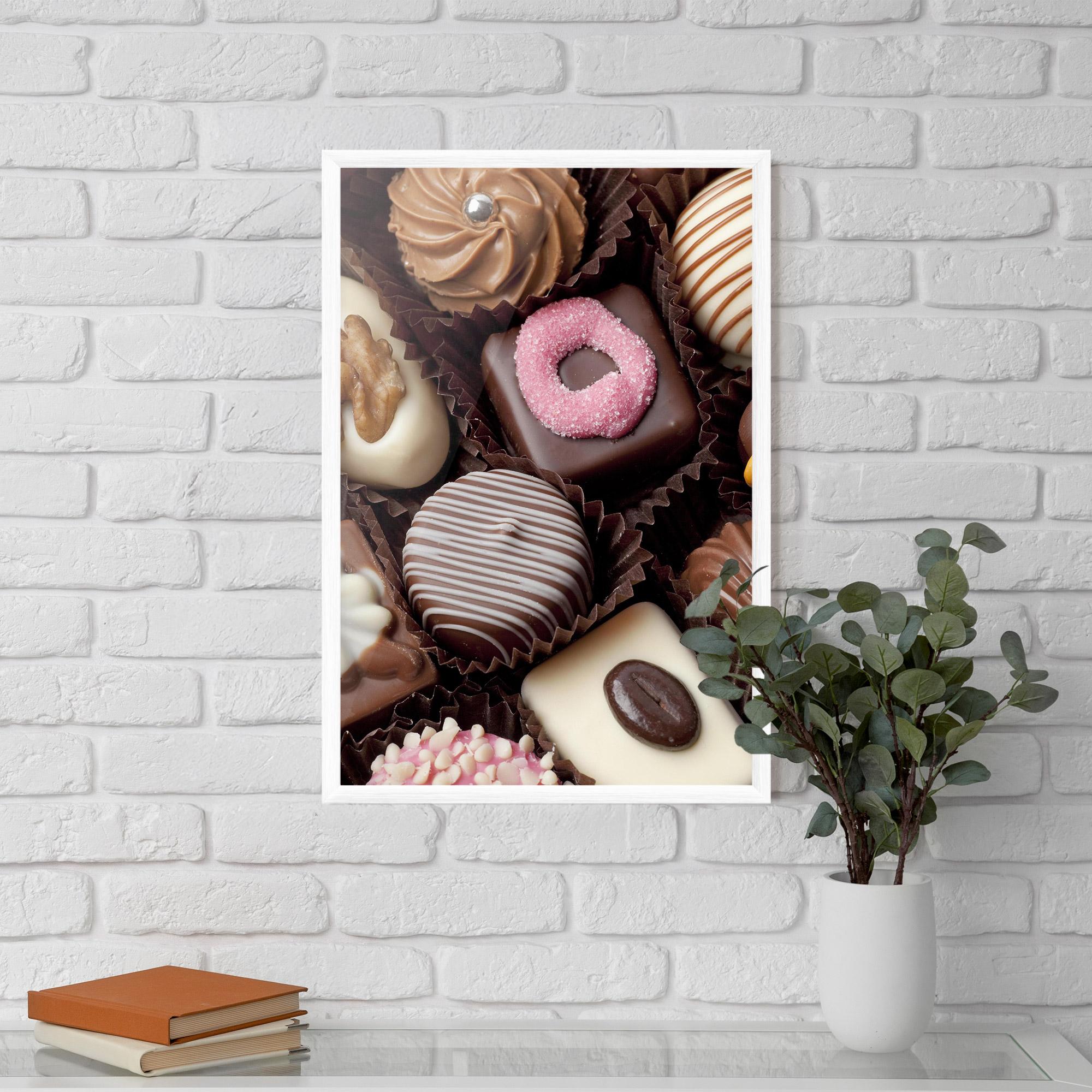 Poster Înrămat Chocolate Bonbons mockup 5
