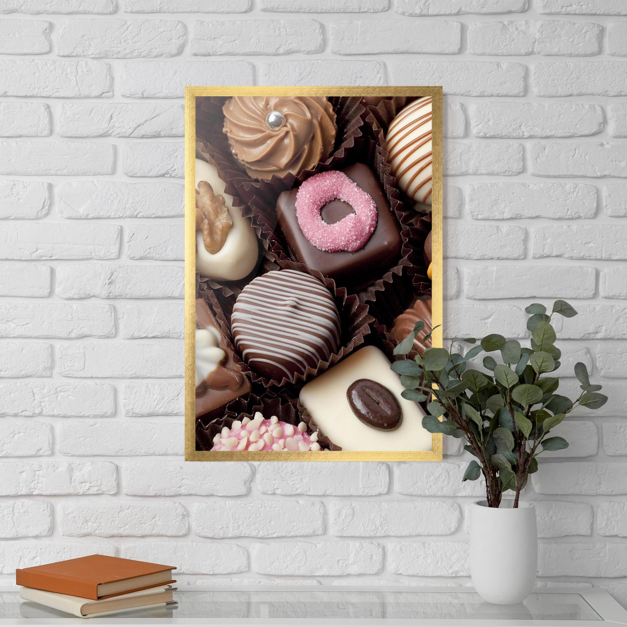 Poster Înrămat Chocolate Bonbons mockup 5