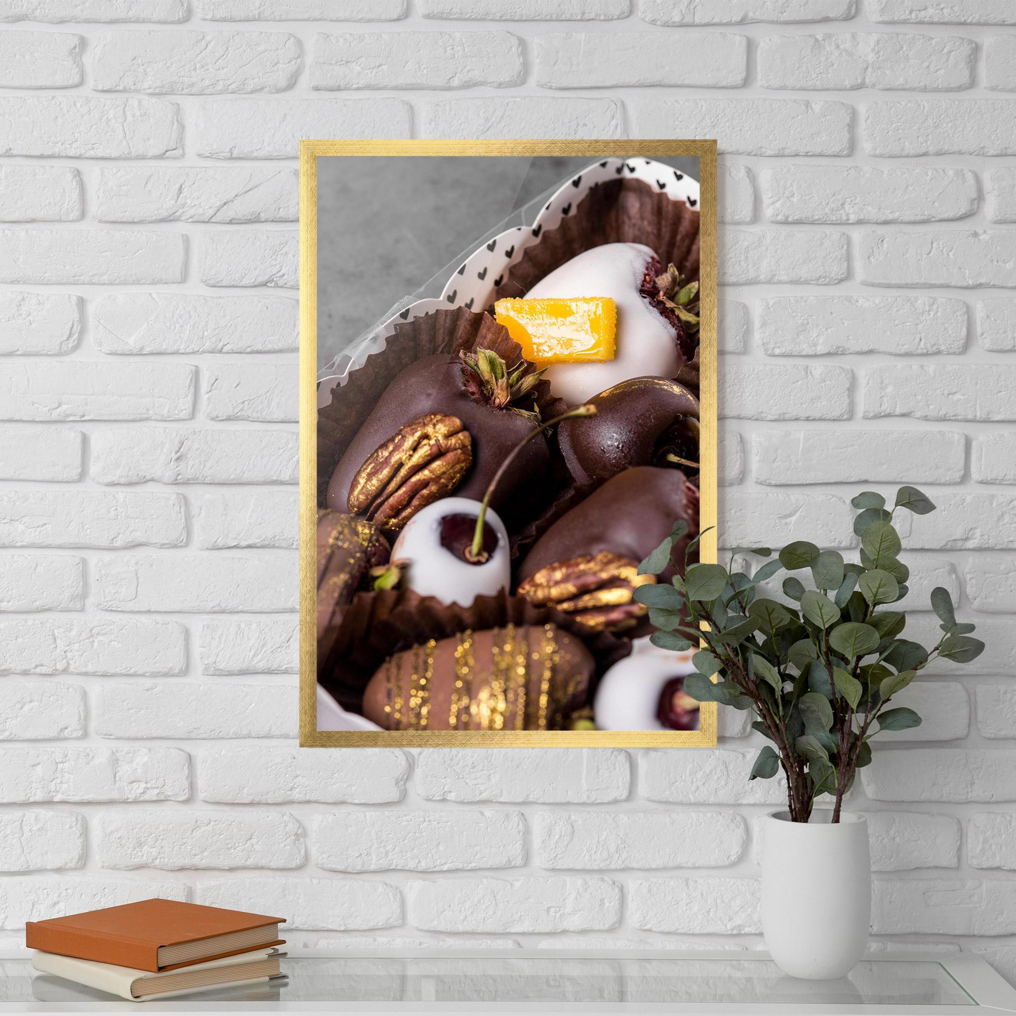 Poster Înrămat Chocolate Covered mockup 5