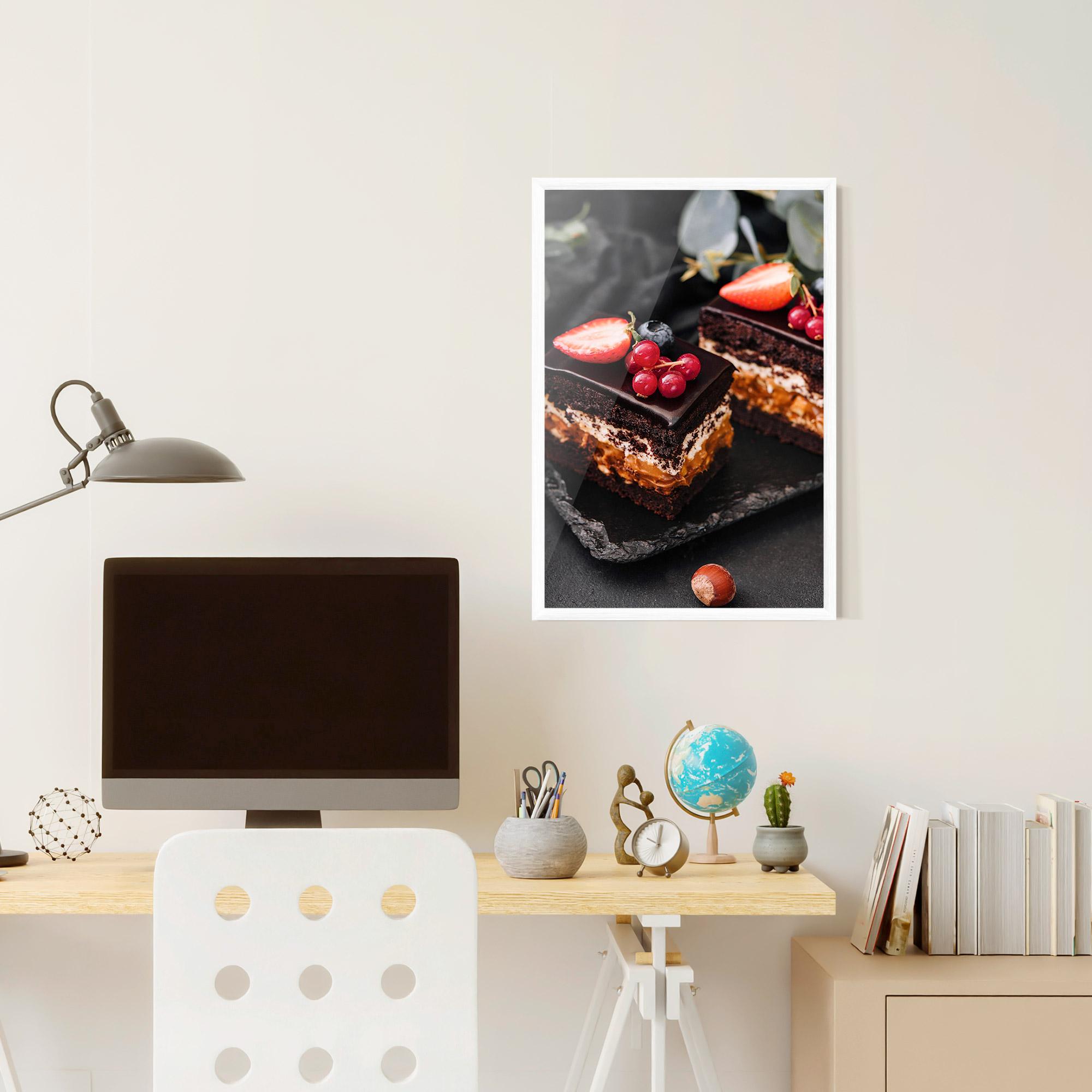 Poster Înrămat Chocolate Berries Cake mockup 6