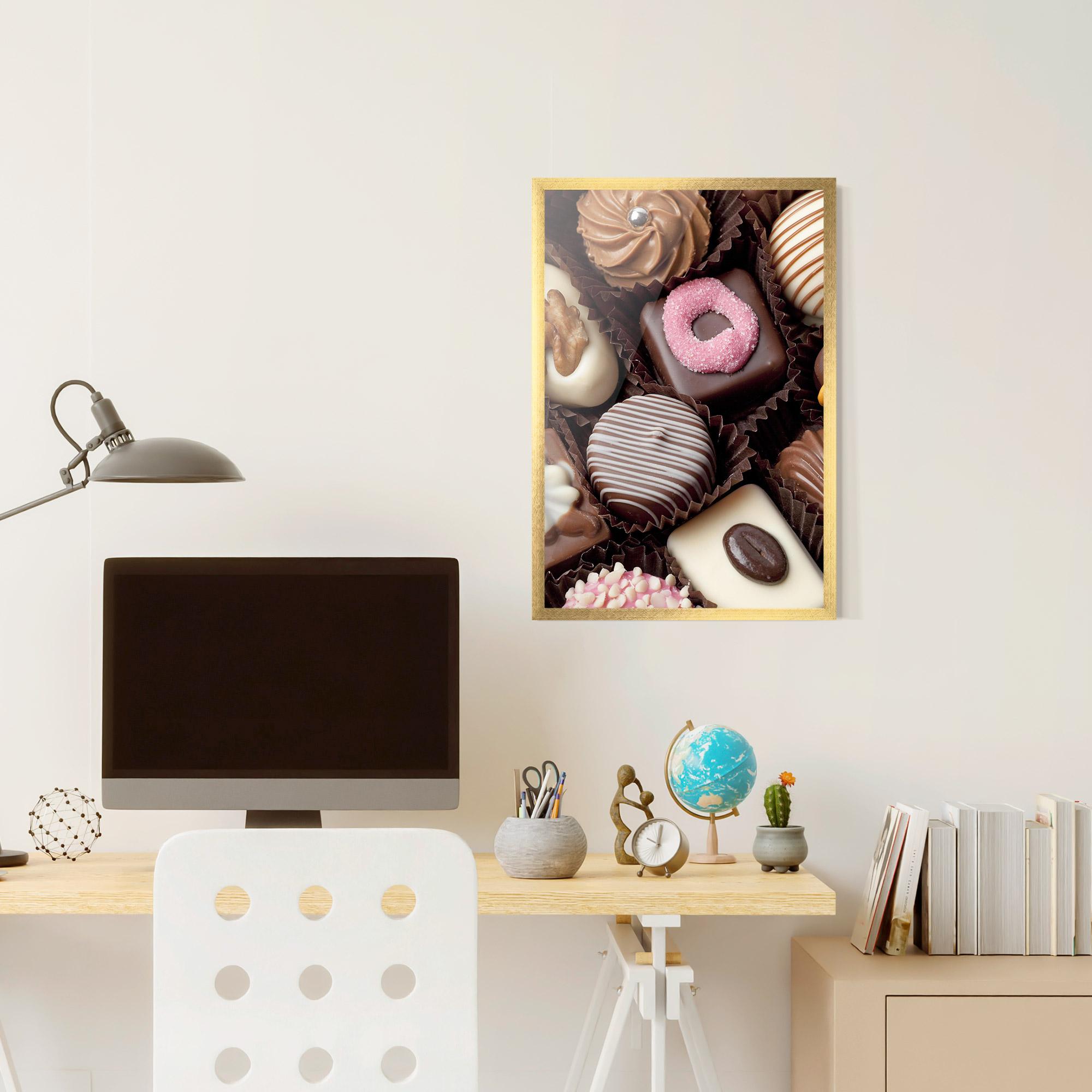 Poster Înrămat Chocolate Bonbons mockup 6