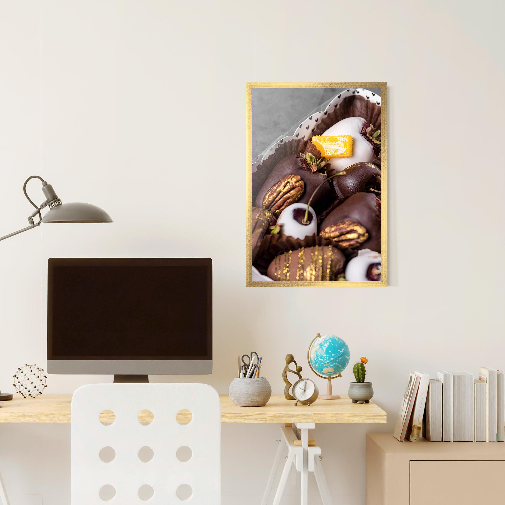Poster Înrămat Chocolate Covered mockup 6
