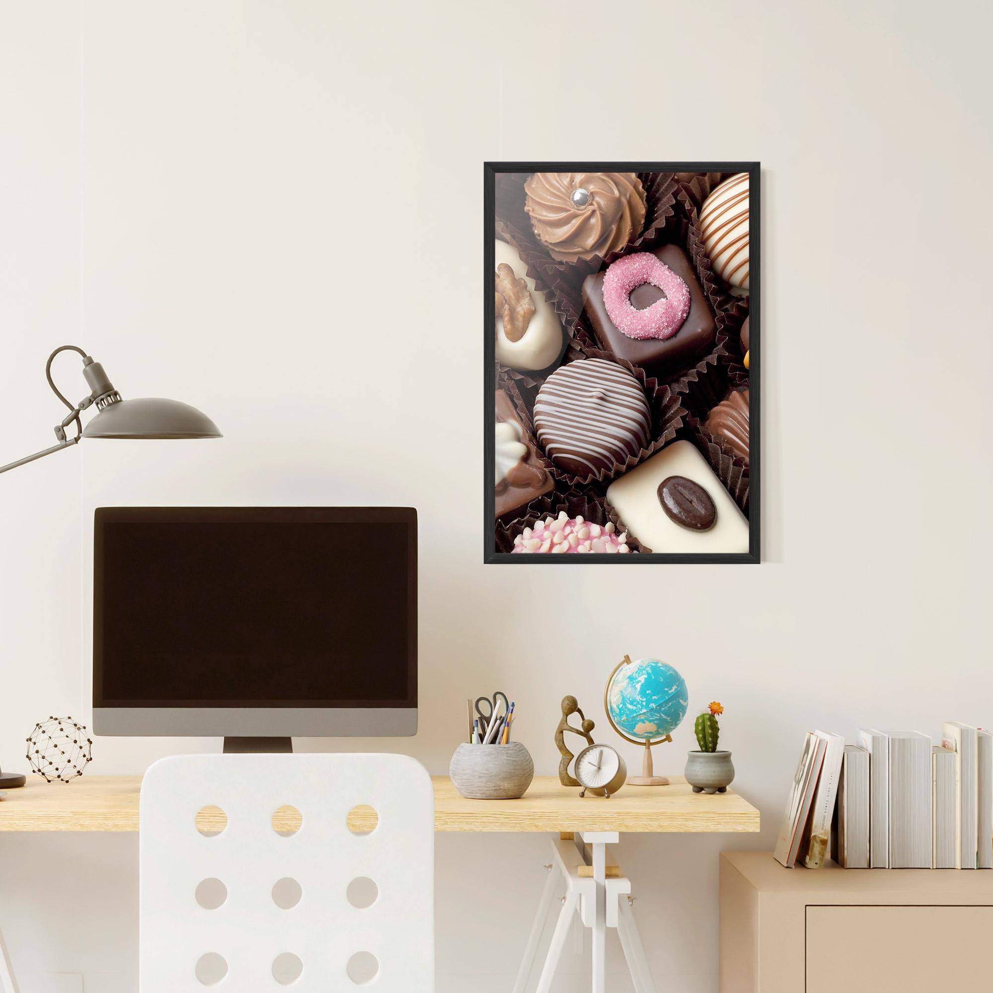 Poster Înrămat Chocolate Bonbons mockup 6